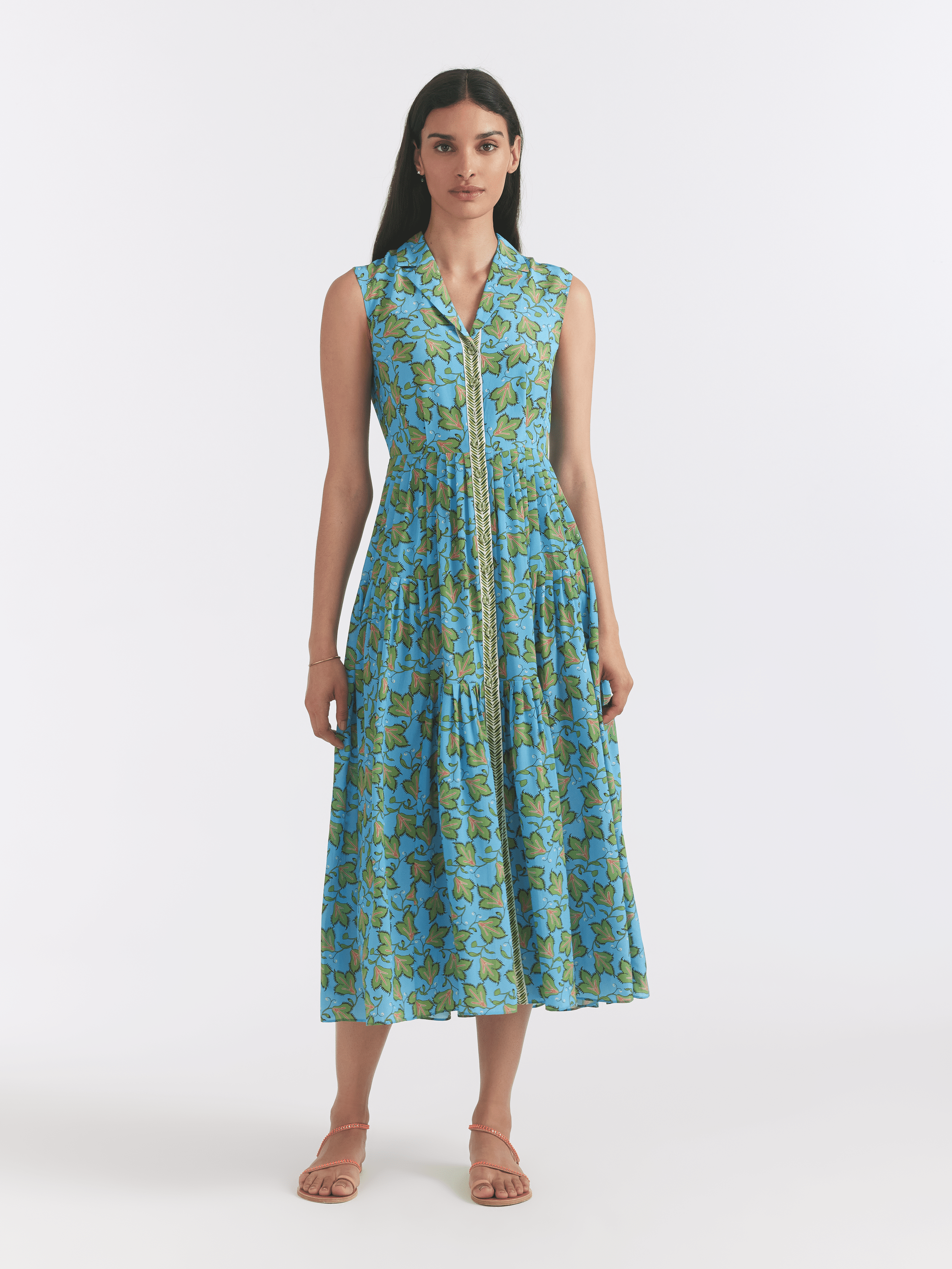 Arya C Dress in Elm Sky