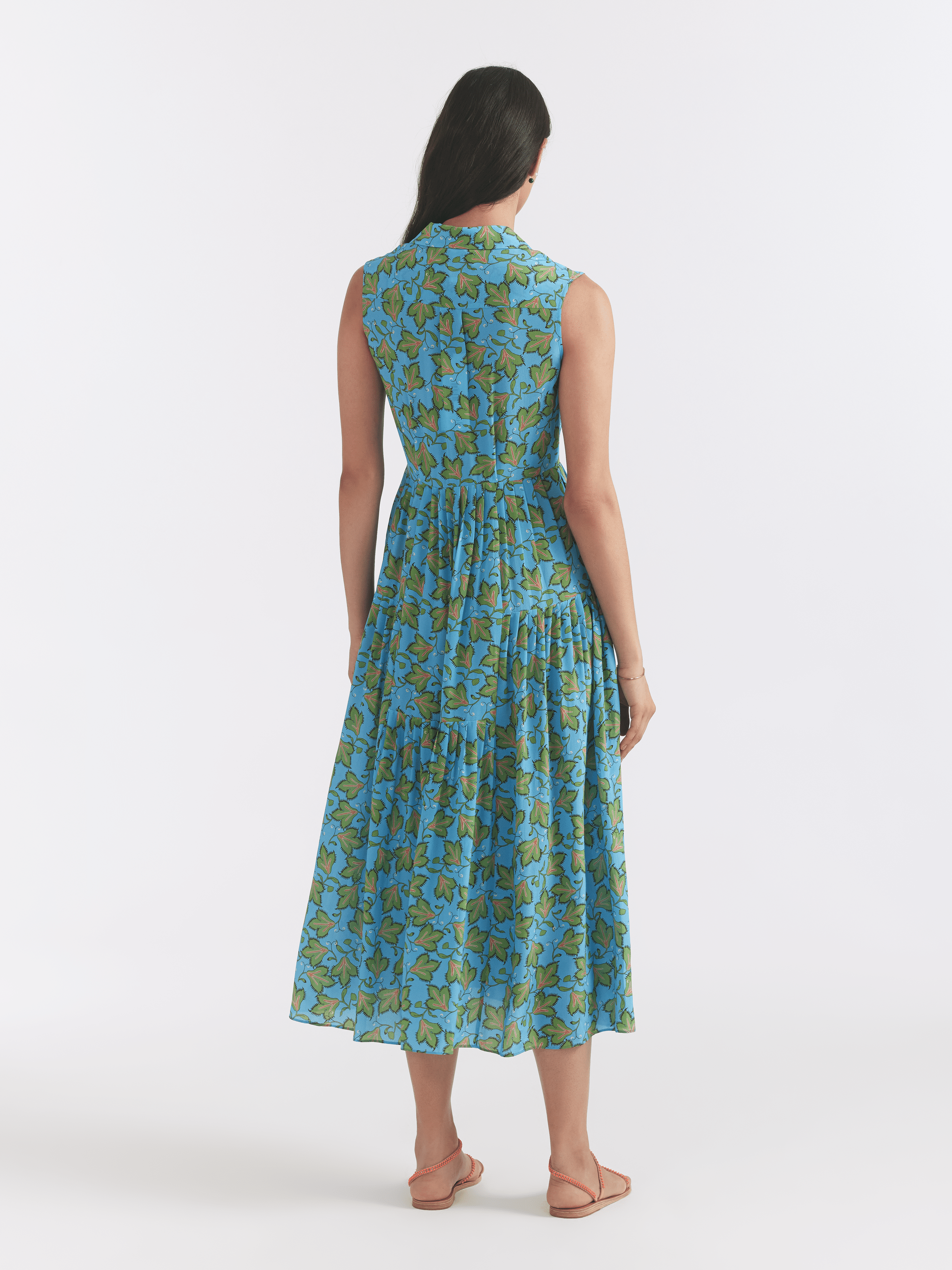 Arya C Dress in Elm Sky