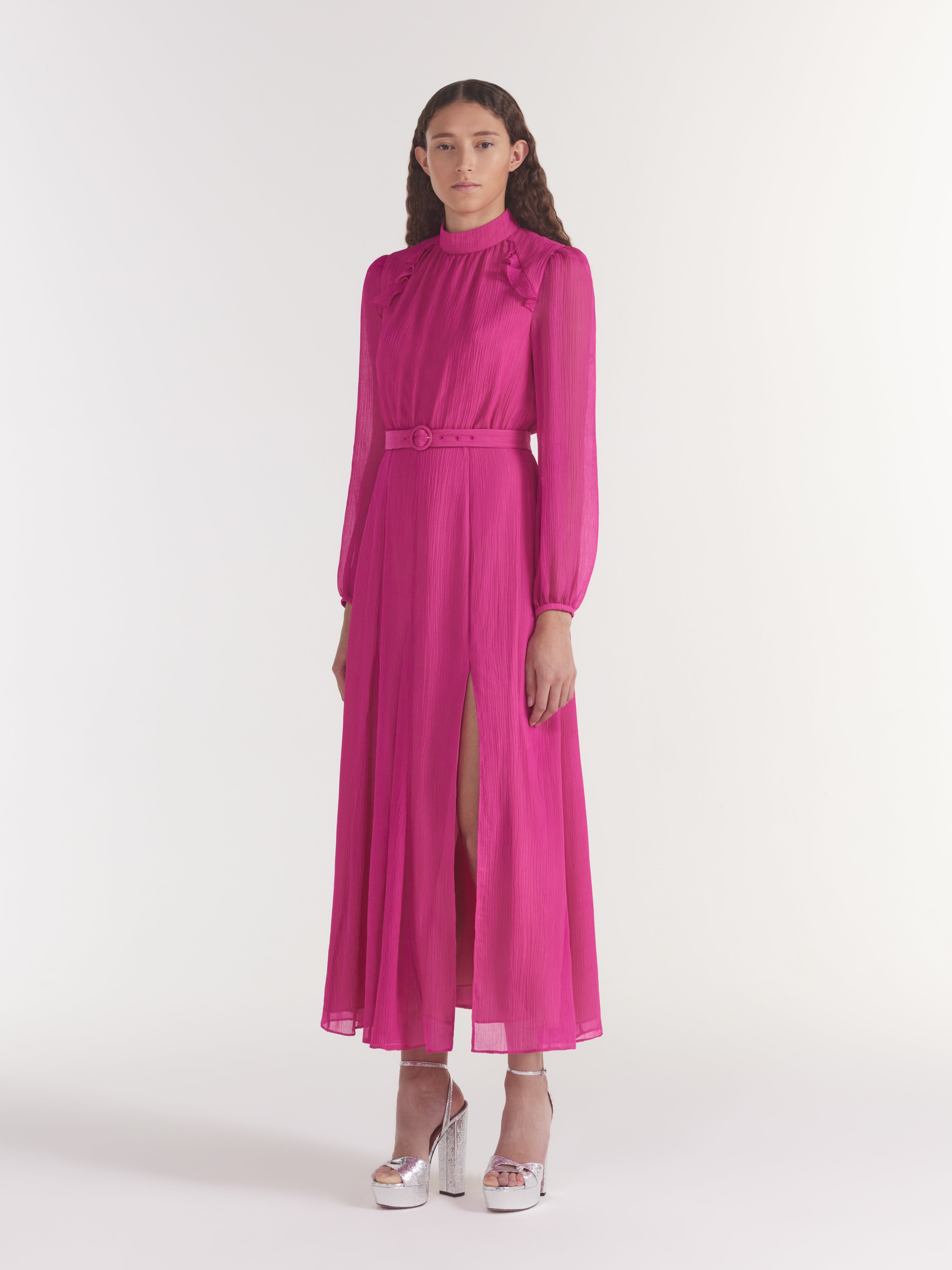 Jacqui B Dress in Posey Pink