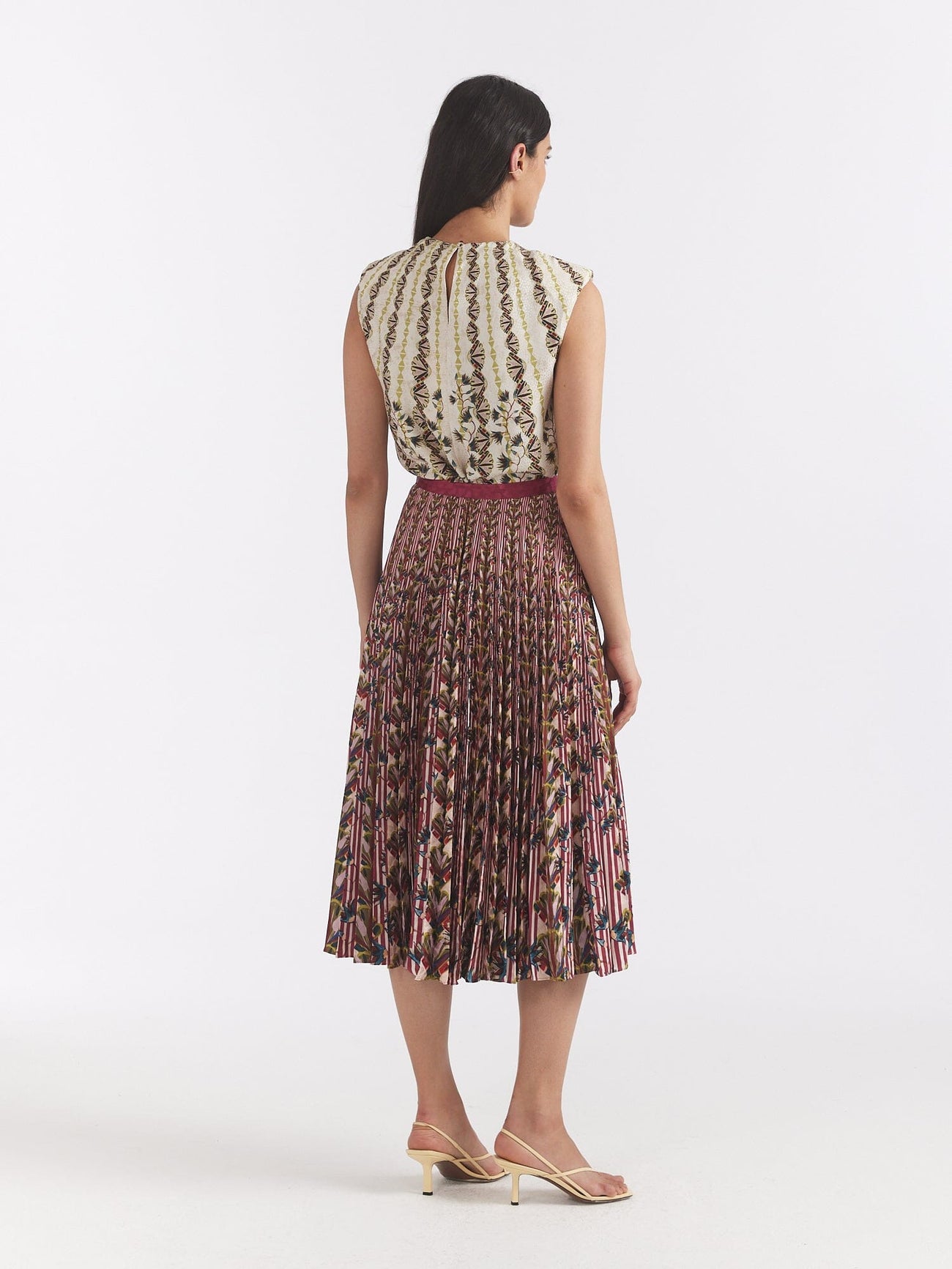 Load image into Gallery viewer, Kim Skirt in Papillon Stripe