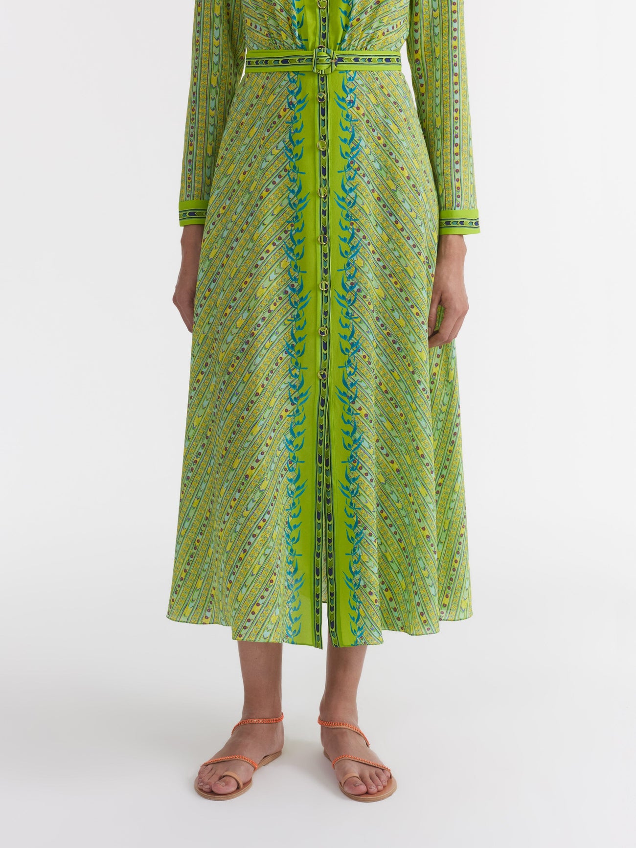Load image into Gallery viewer, Lea Shirt Dress in Faience Polka