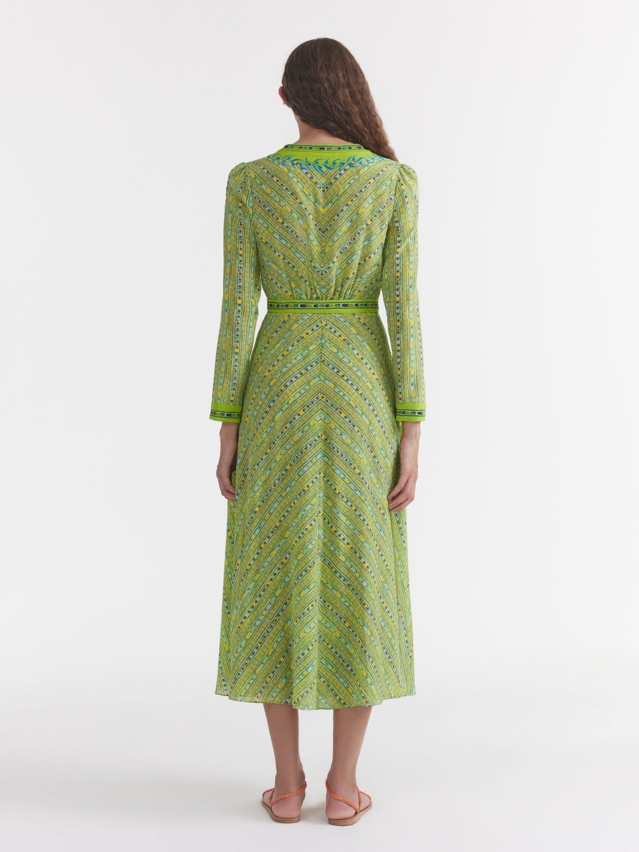 Load image into Gallery viewer, Lea Shirt Dress in Faience Polka