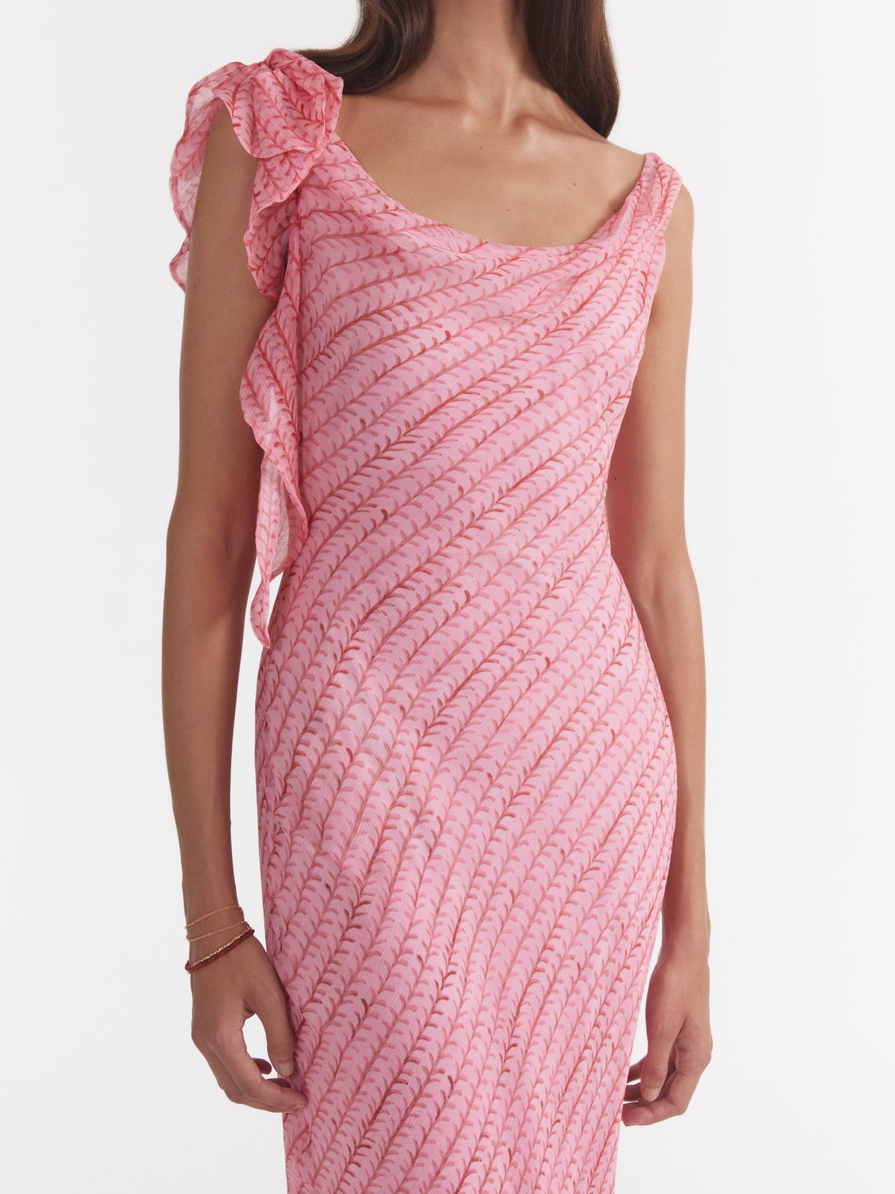 Load image into Gallery viewer, Asher B Dress in Stem Rose