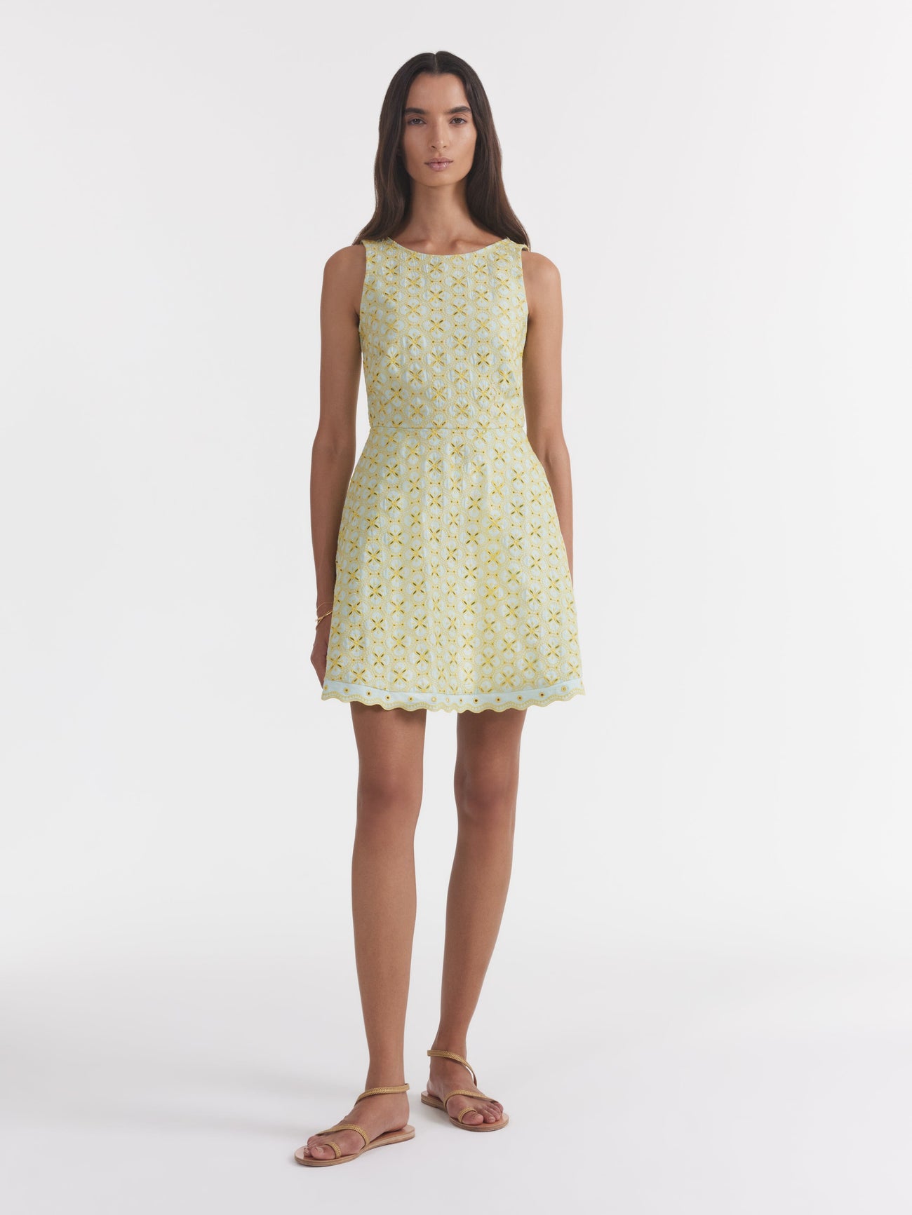 Load image into Gallery viewer, Jess E Dress in Duckegg Citrine