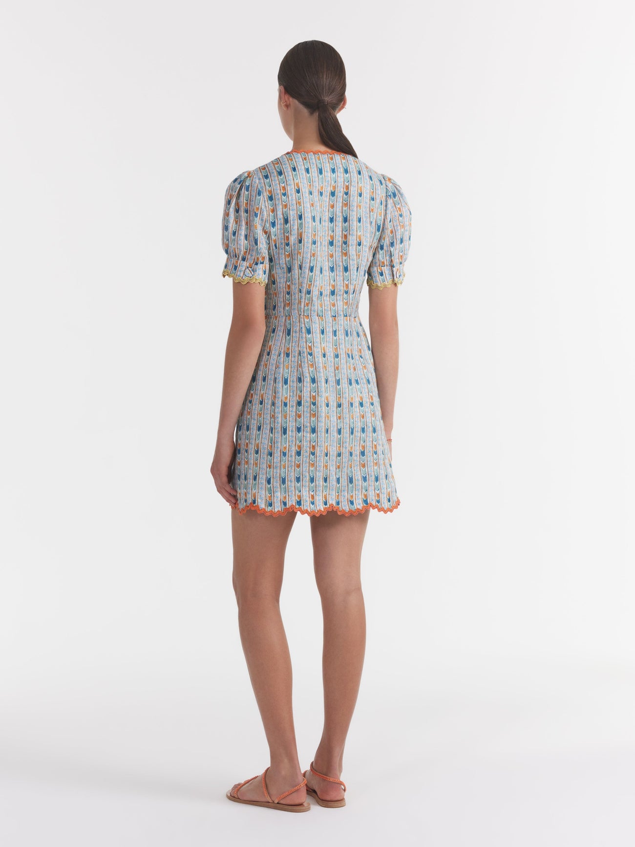 Load image into Gallery viewer, Marlee Dress in Faience Floral Cloud