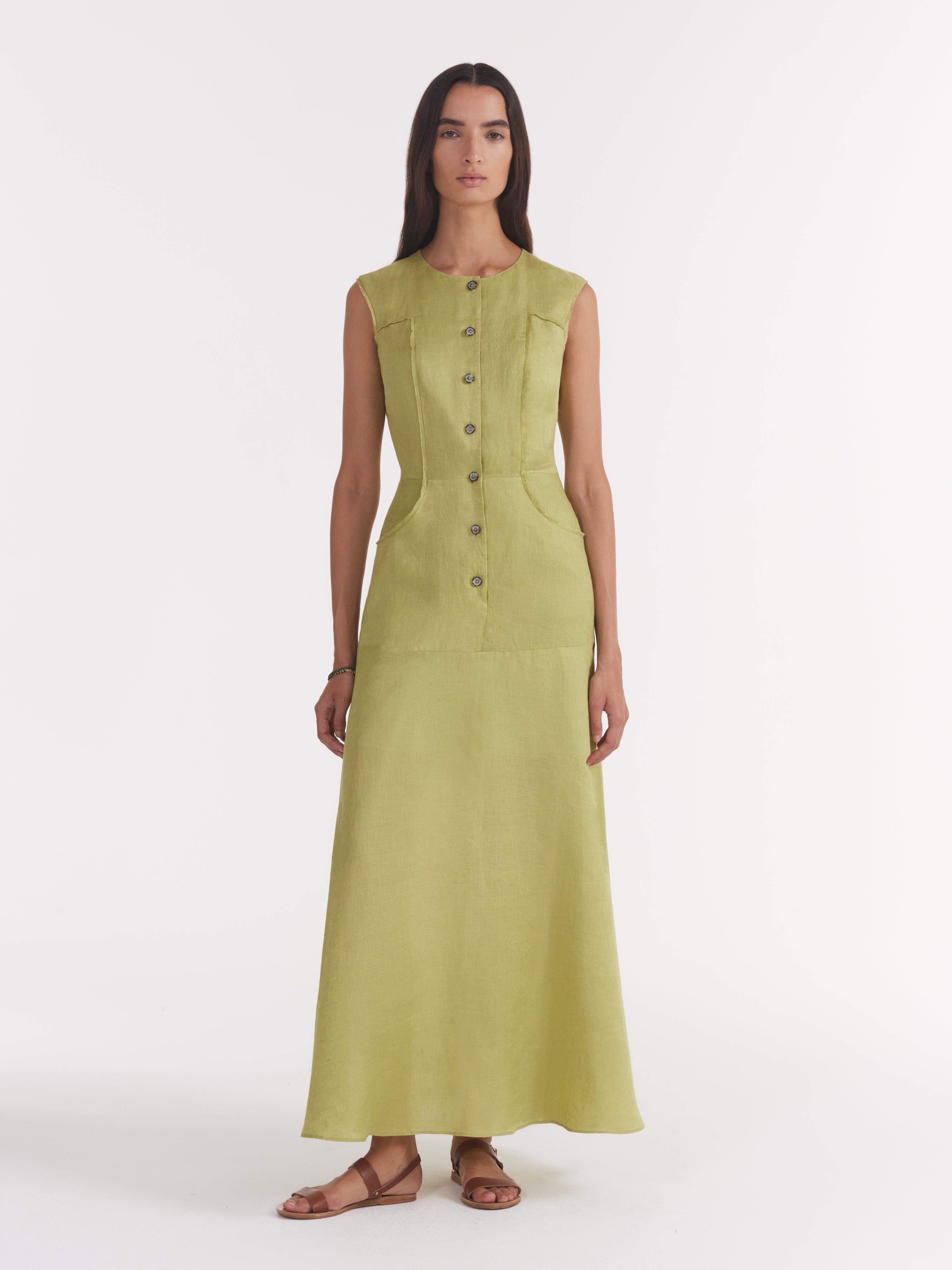 Sierra Dress in Kiwi SALONI Sierra Dress in Kiwi SALONI