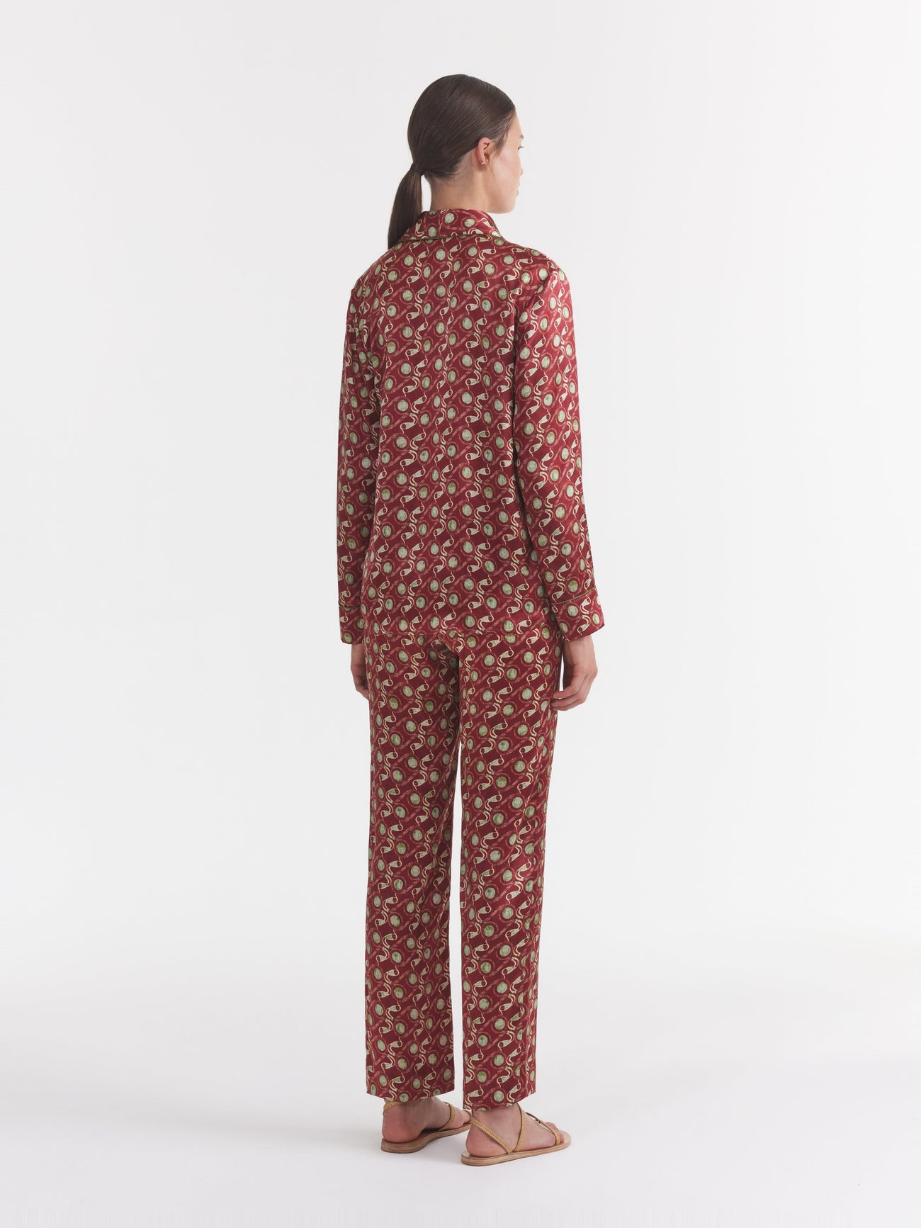 Load image into Gallery viewer, Paige C Trouser in Boa Wine
