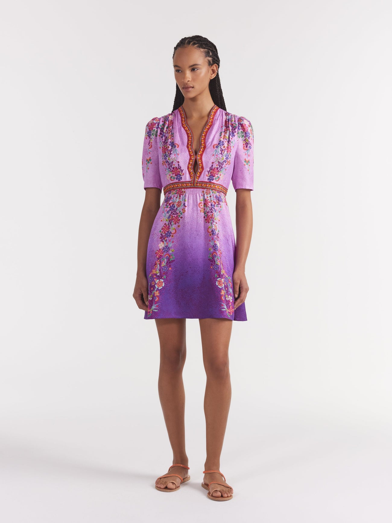Load image into Gallery viewer, Tabitha Mini Dress in Zinnia Gradient