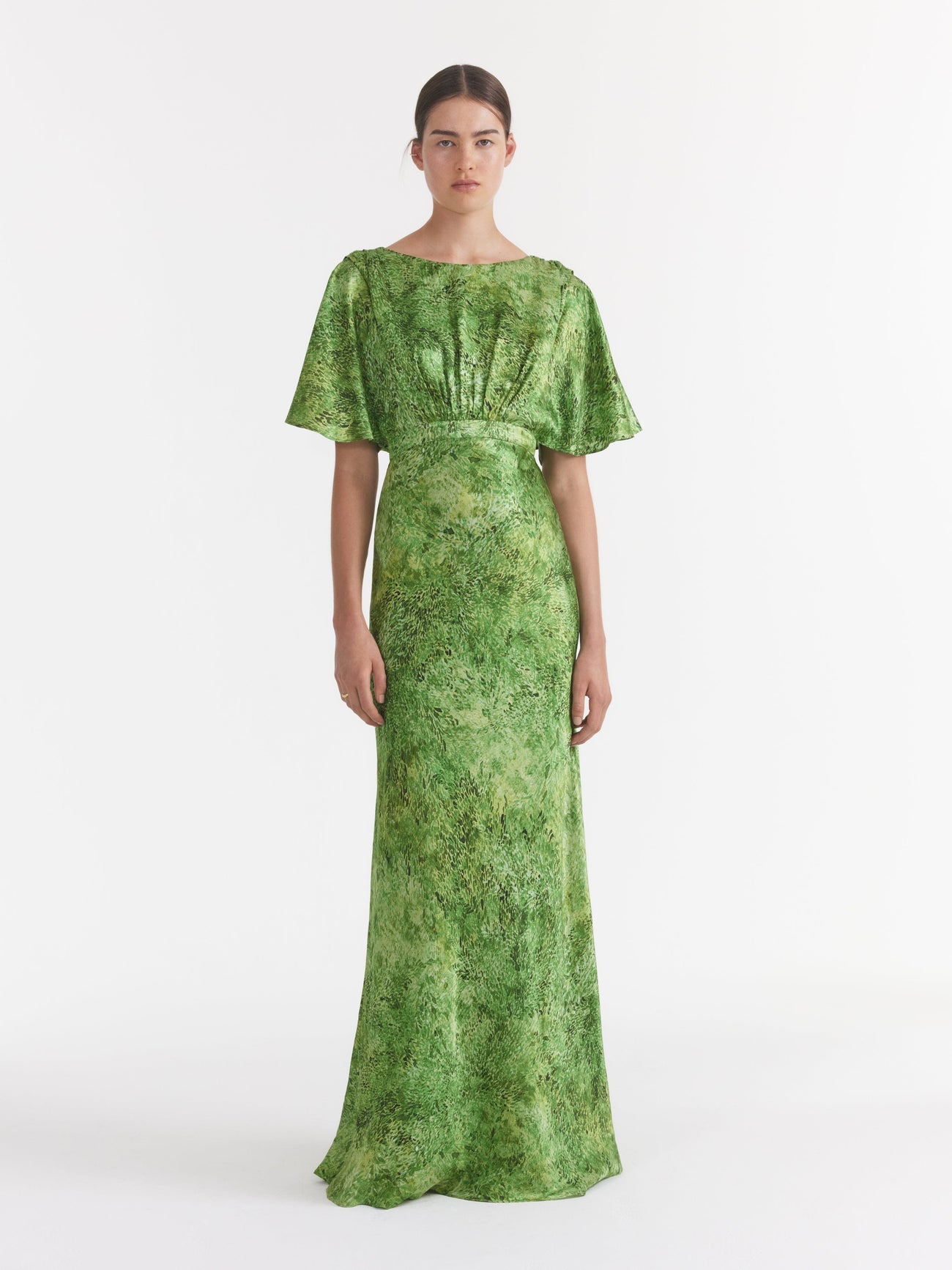 Load image into Gallery viewer, Winona Dress in Thistledown Verte