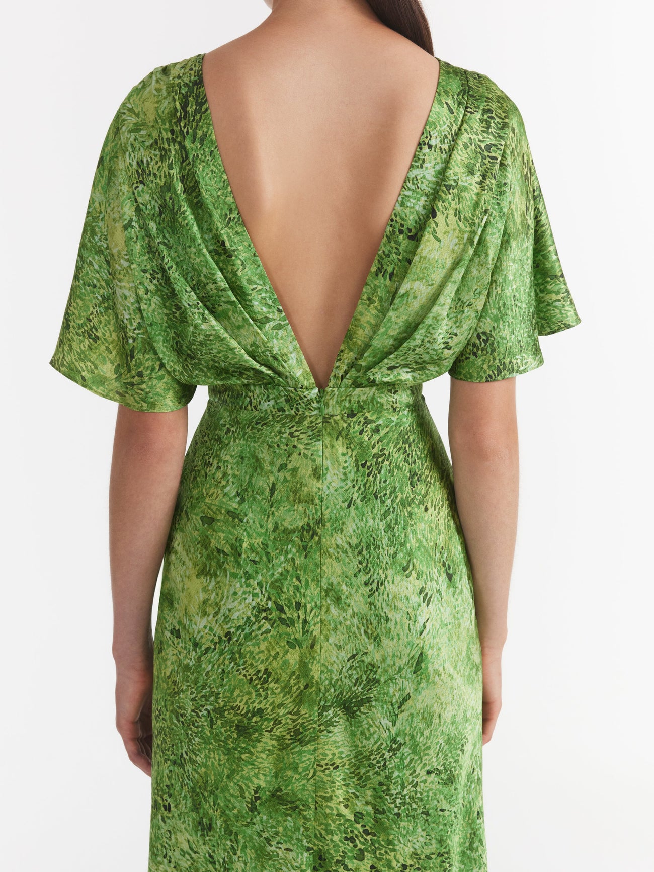 Load image into Gallery viewer, Winona Dress in Thistledown Verte