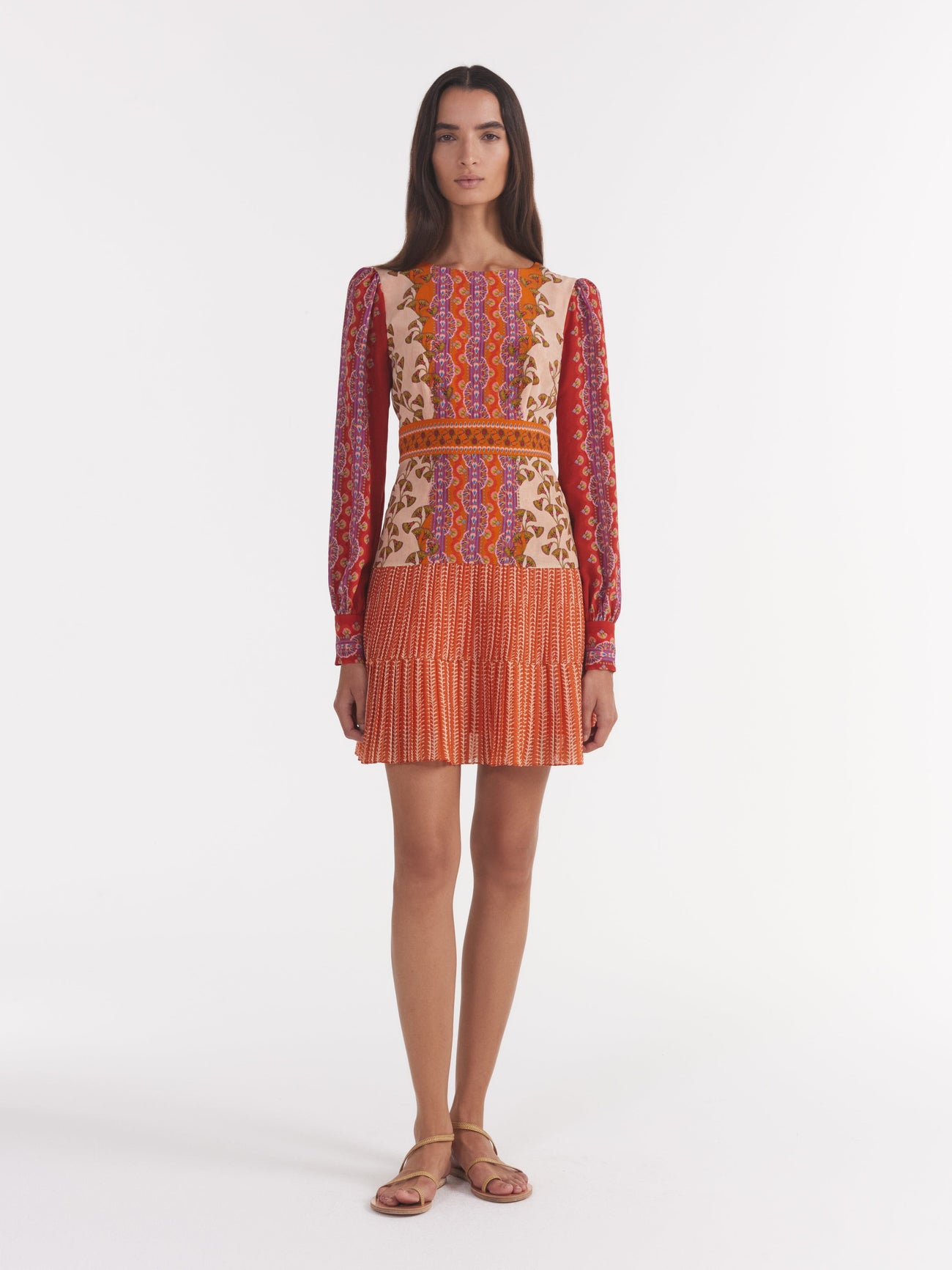 Load image into Gallery viewer, Vera Mini Dress in Papyrus Pillar