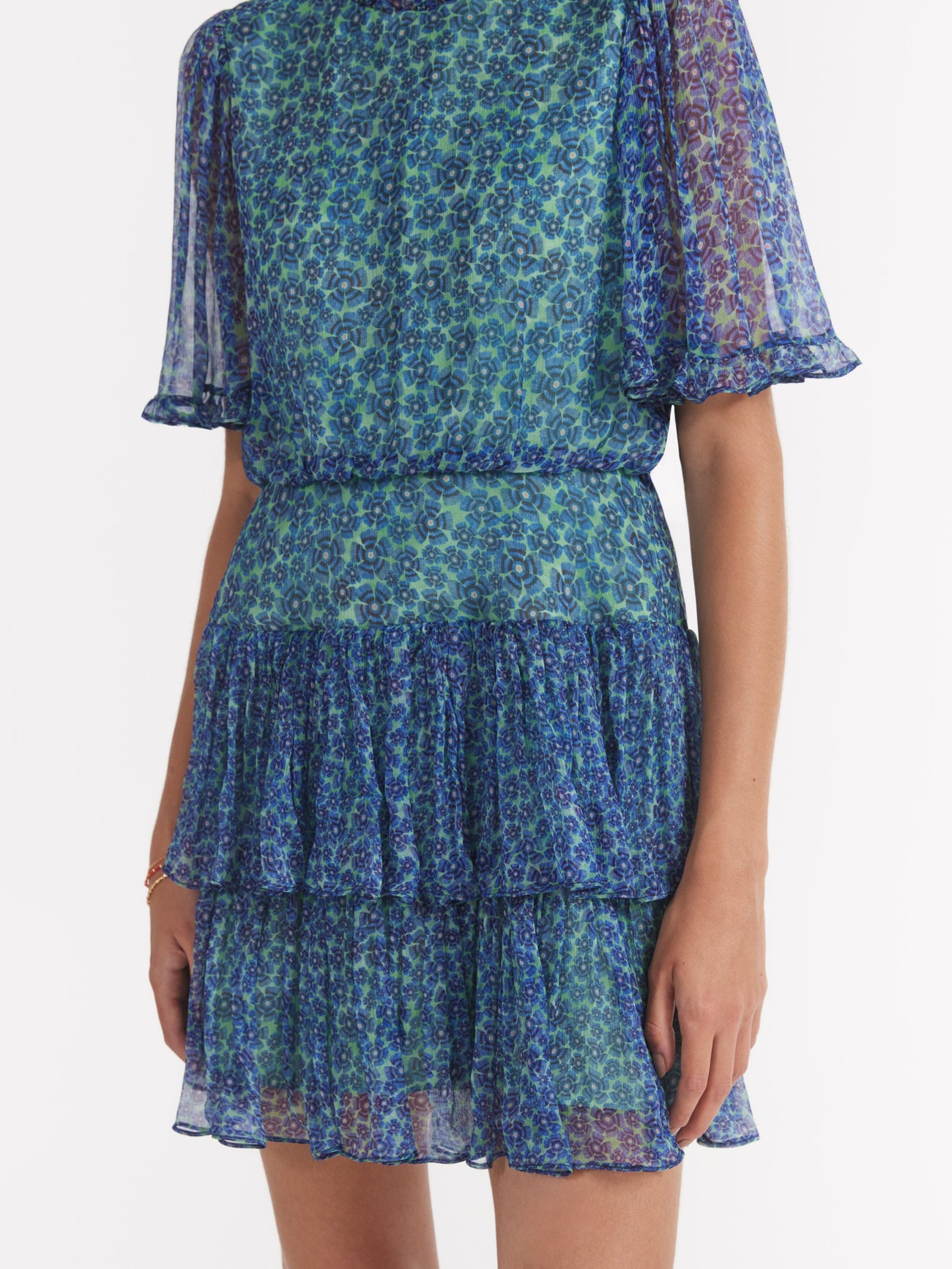 Load image into Gallery viewer, Ava D Dress in Acacia Teal Small