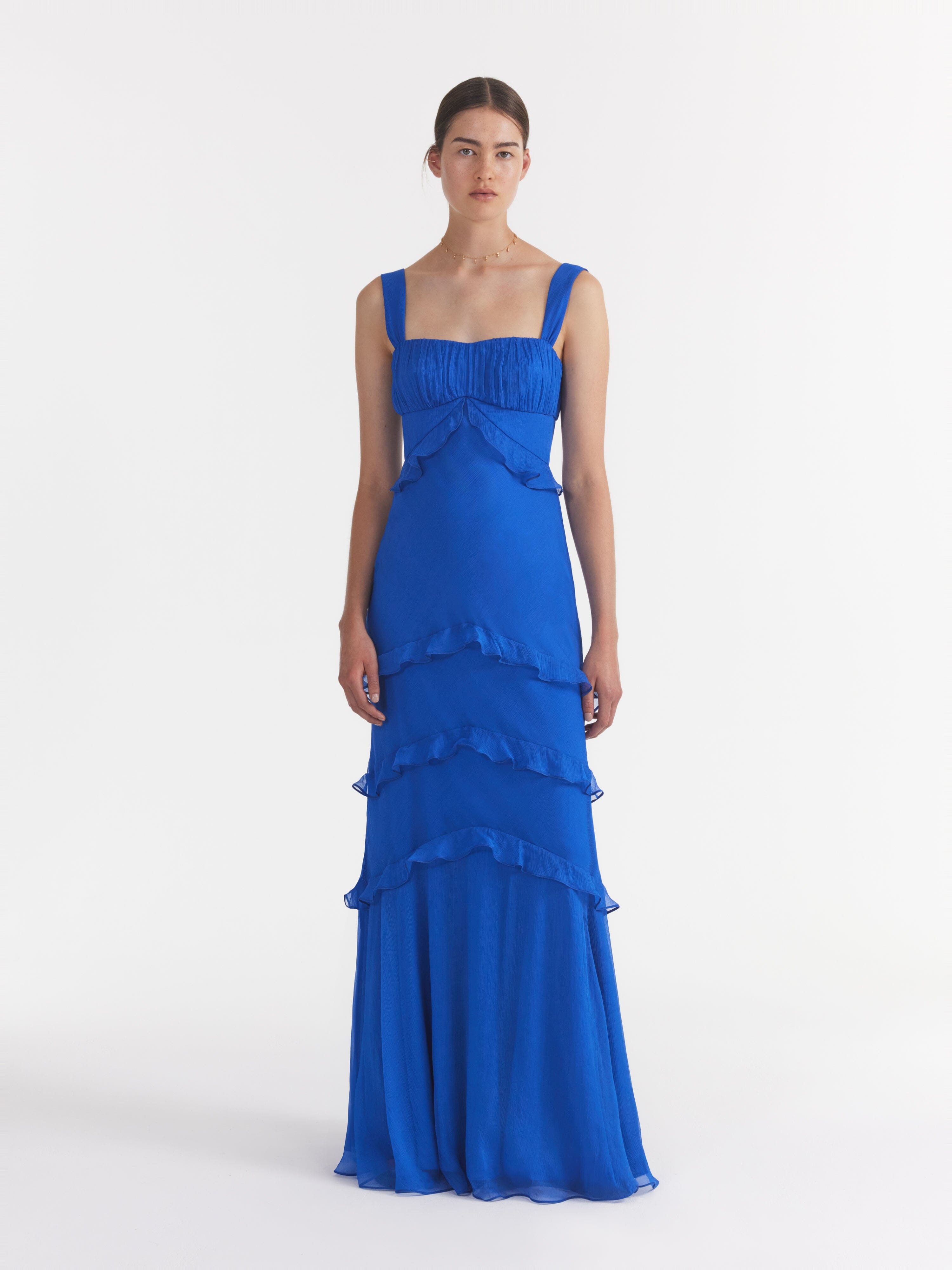 Chandra Dress in Lapis Blue