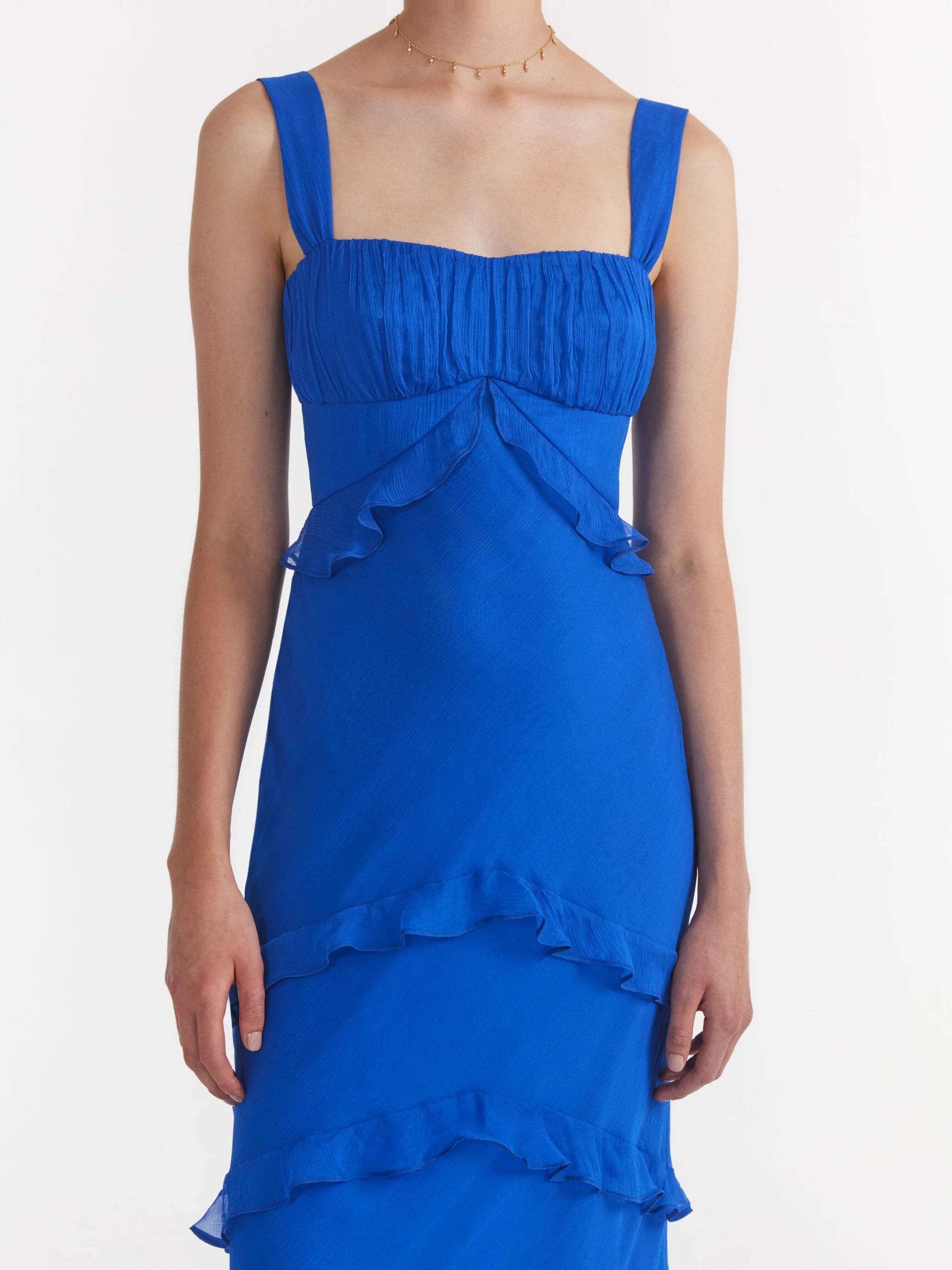 Chandra Dress in Lapis Blue