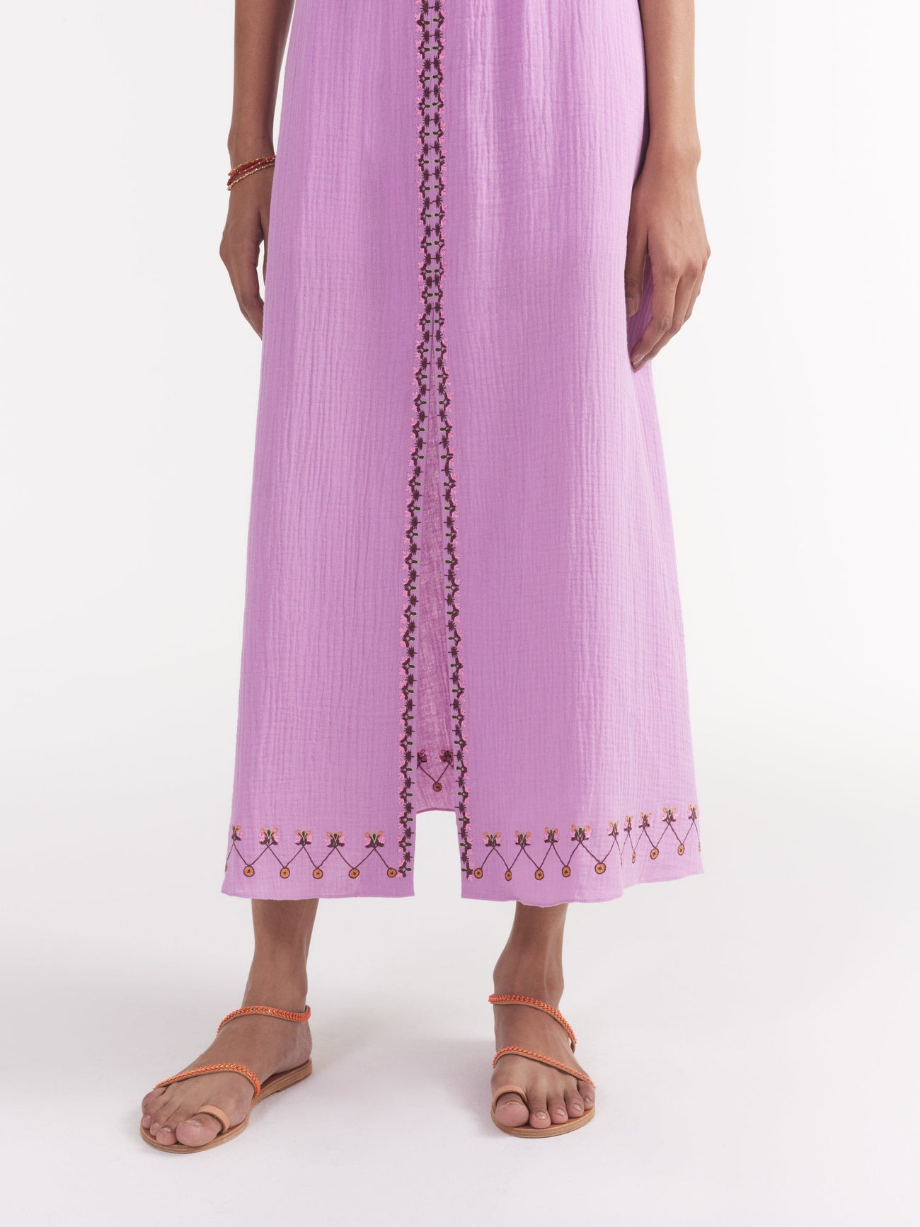 Load image into Gallery viewer, Jamie Tie B Dress in Soft Lilac Marigold
