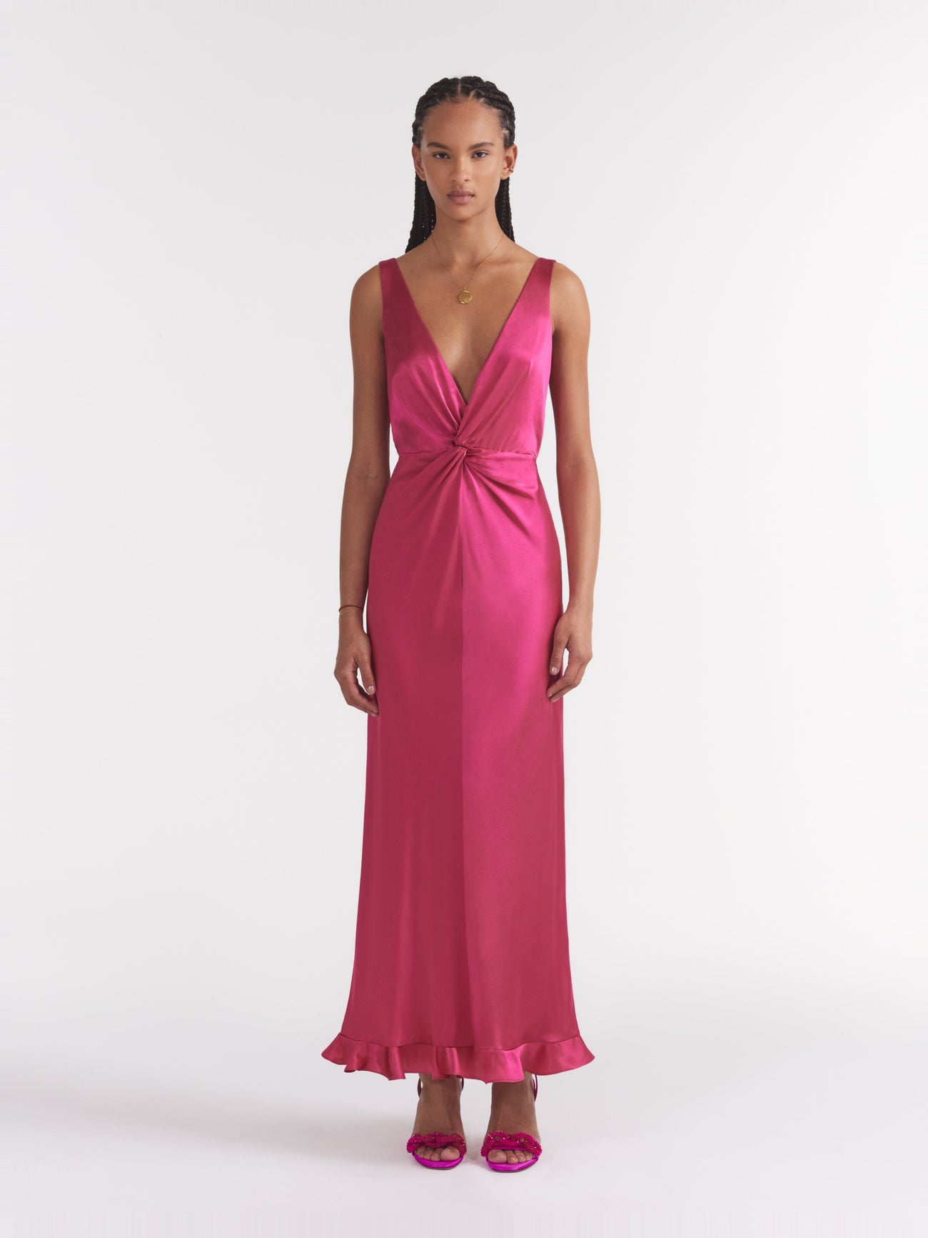 Load image into Gallery viewer, Fia Dress in Bright Pink