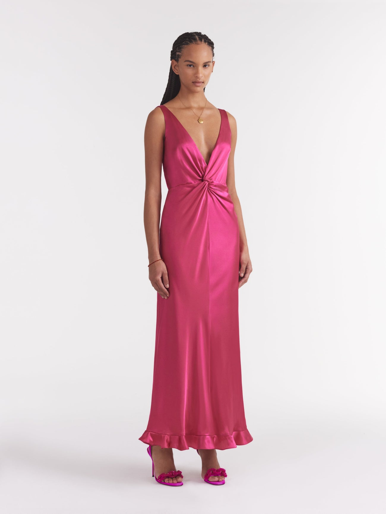 Load image into Gallery viewer, Fia Dress in Bright Pink
