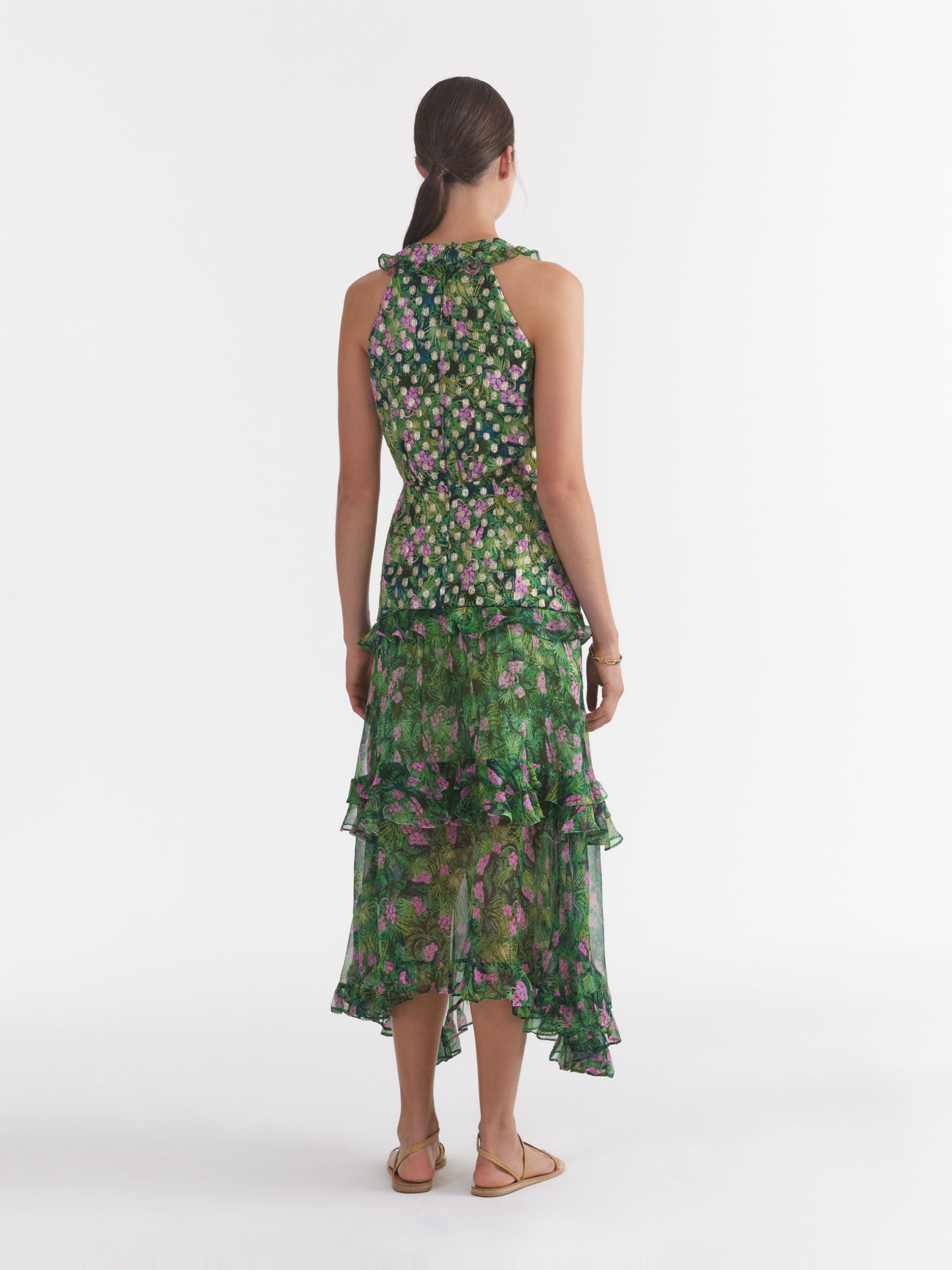 Jolie B Dress In Palmetto Fern – SALONI