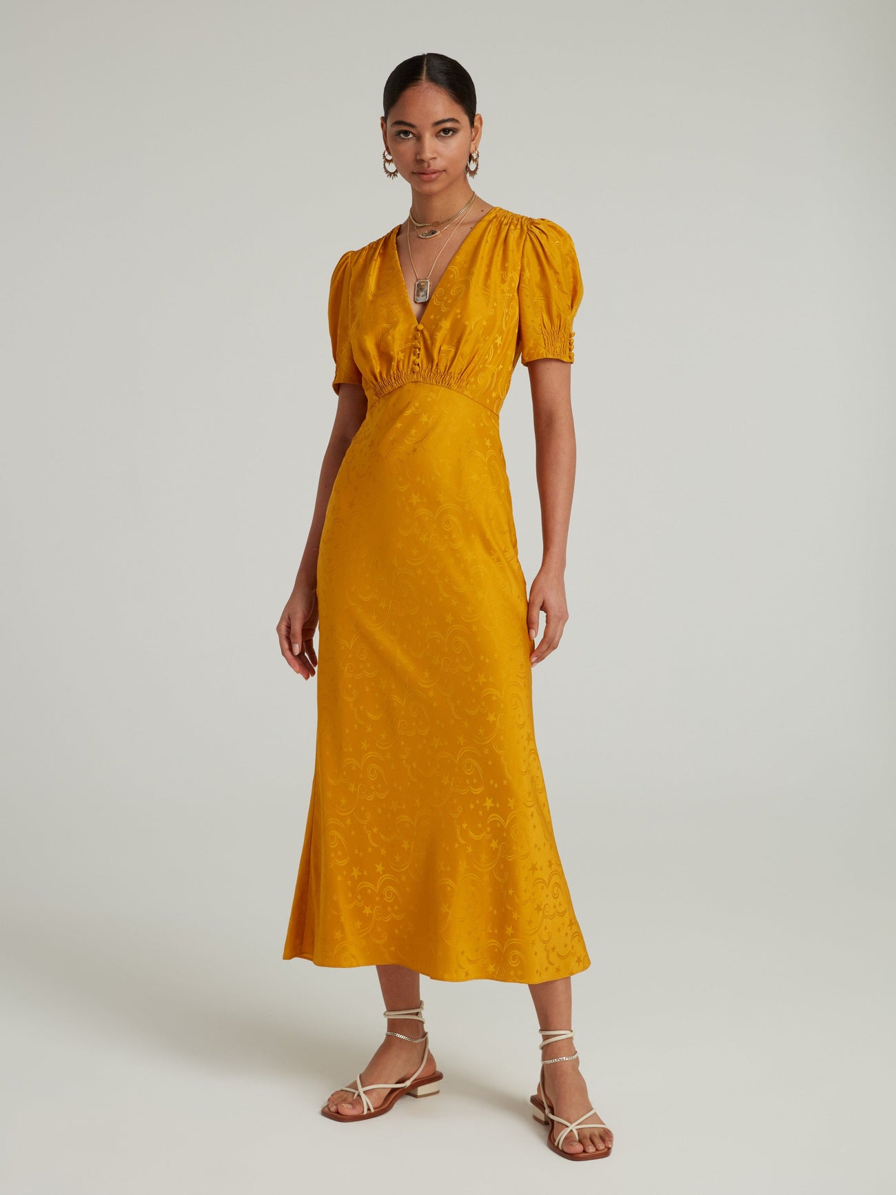 Load image into Gallery viewer, Venyx Lea B Dress in Golden Poppy