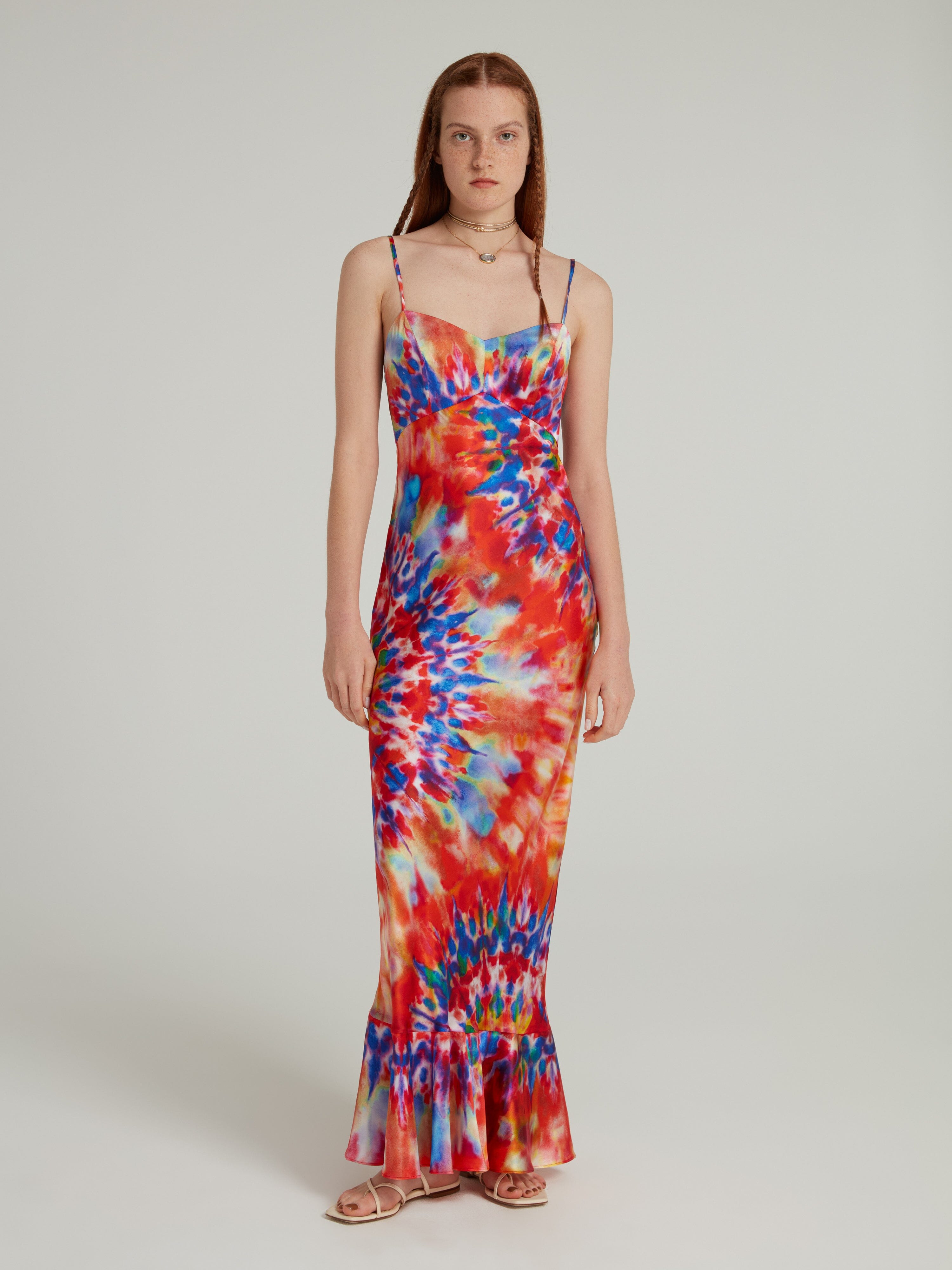 Venyx Mimi B Dress in Vibrant Tie Dye
