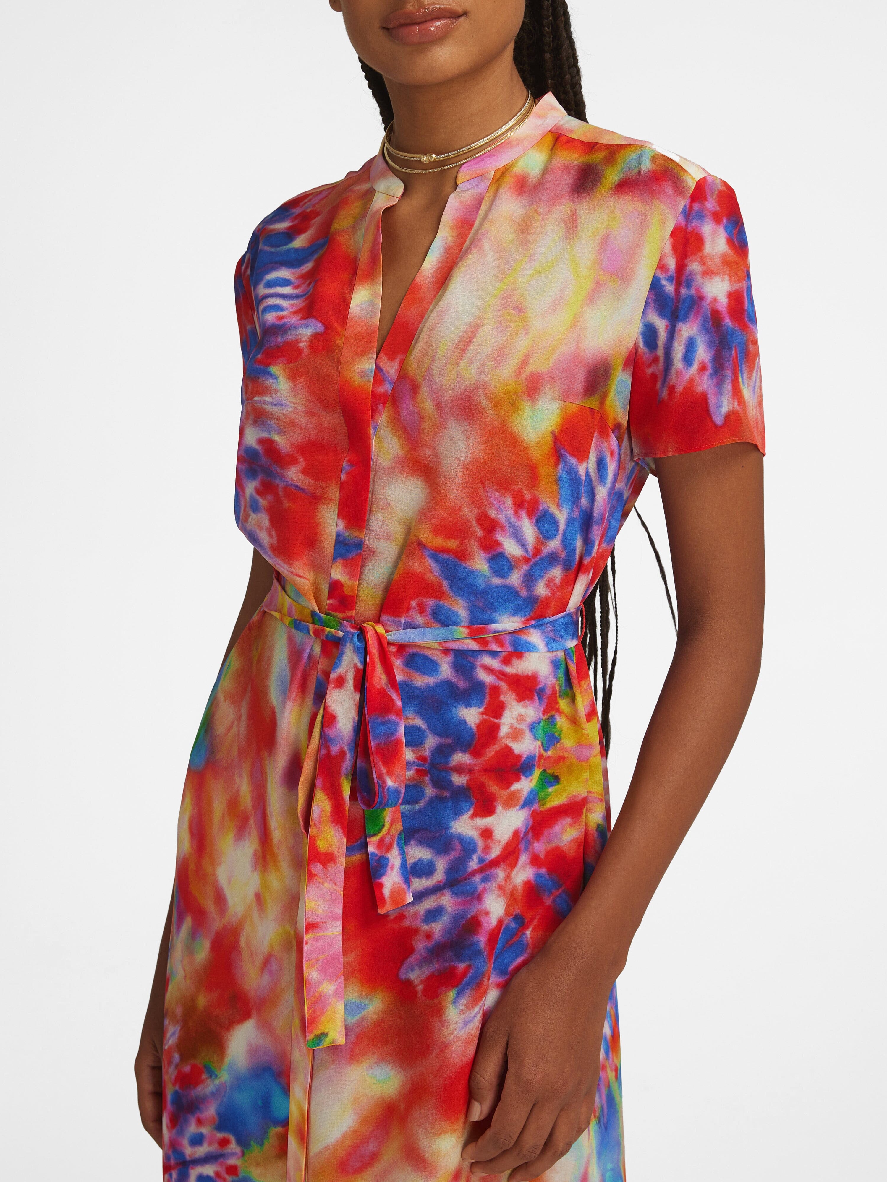 Venyx Vicki Dress in Psychedelic Tie Dye