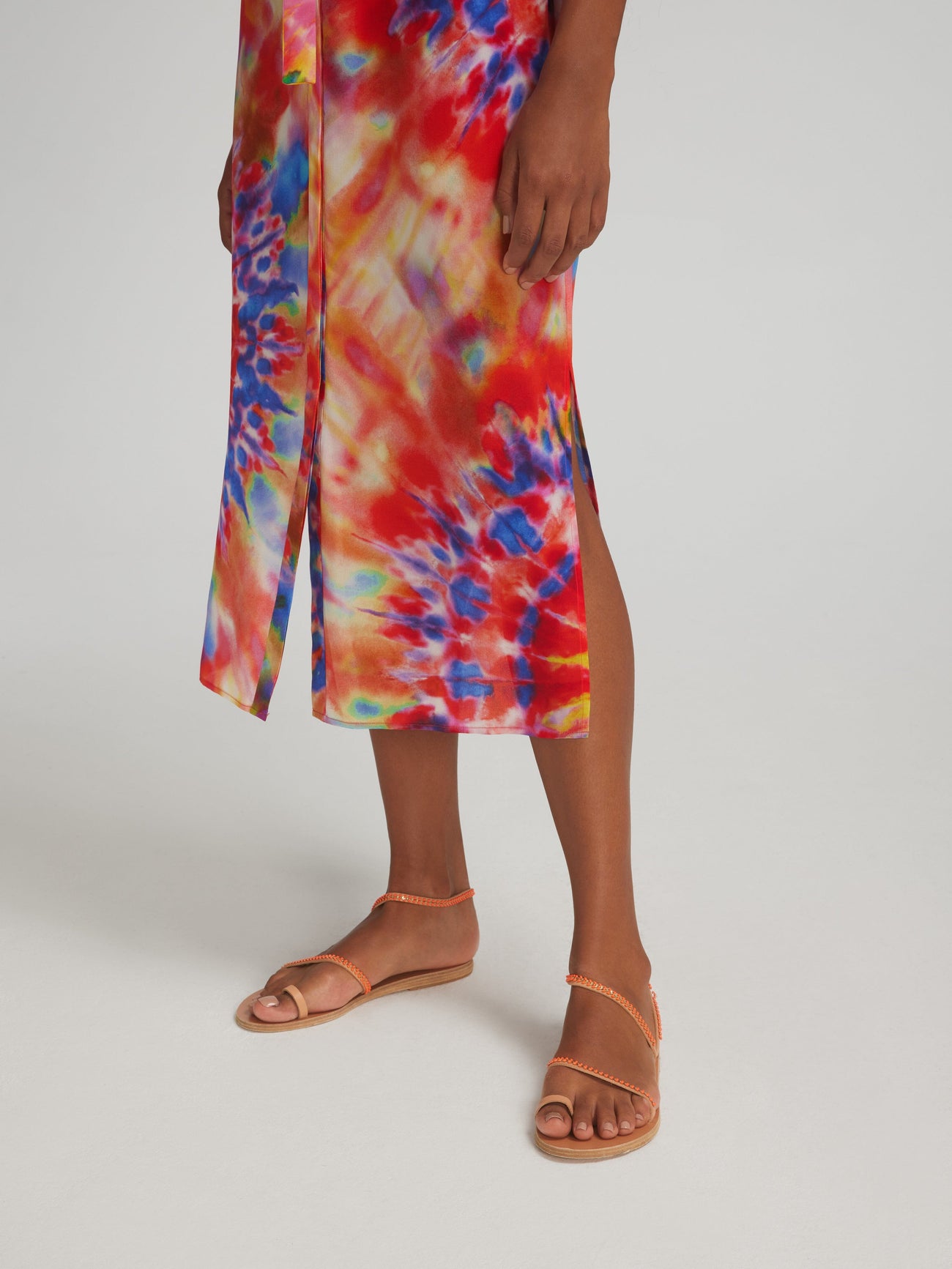 Load image into Gallery viewer, Venyx Vicki Dress in Psychedelic Tie Dye