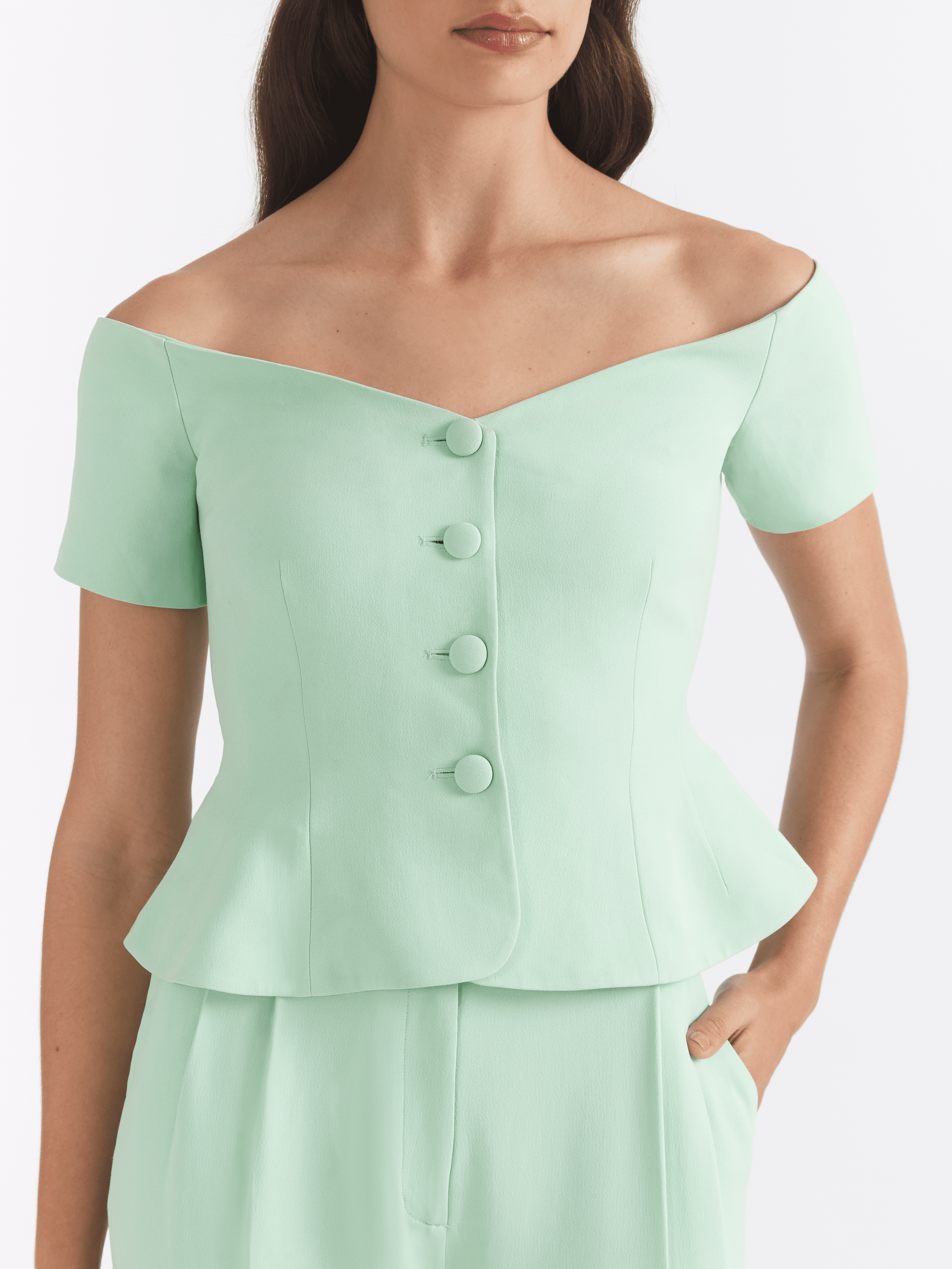Clementine Top in Mint