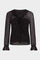 Saya Ruffle Blouse in Black