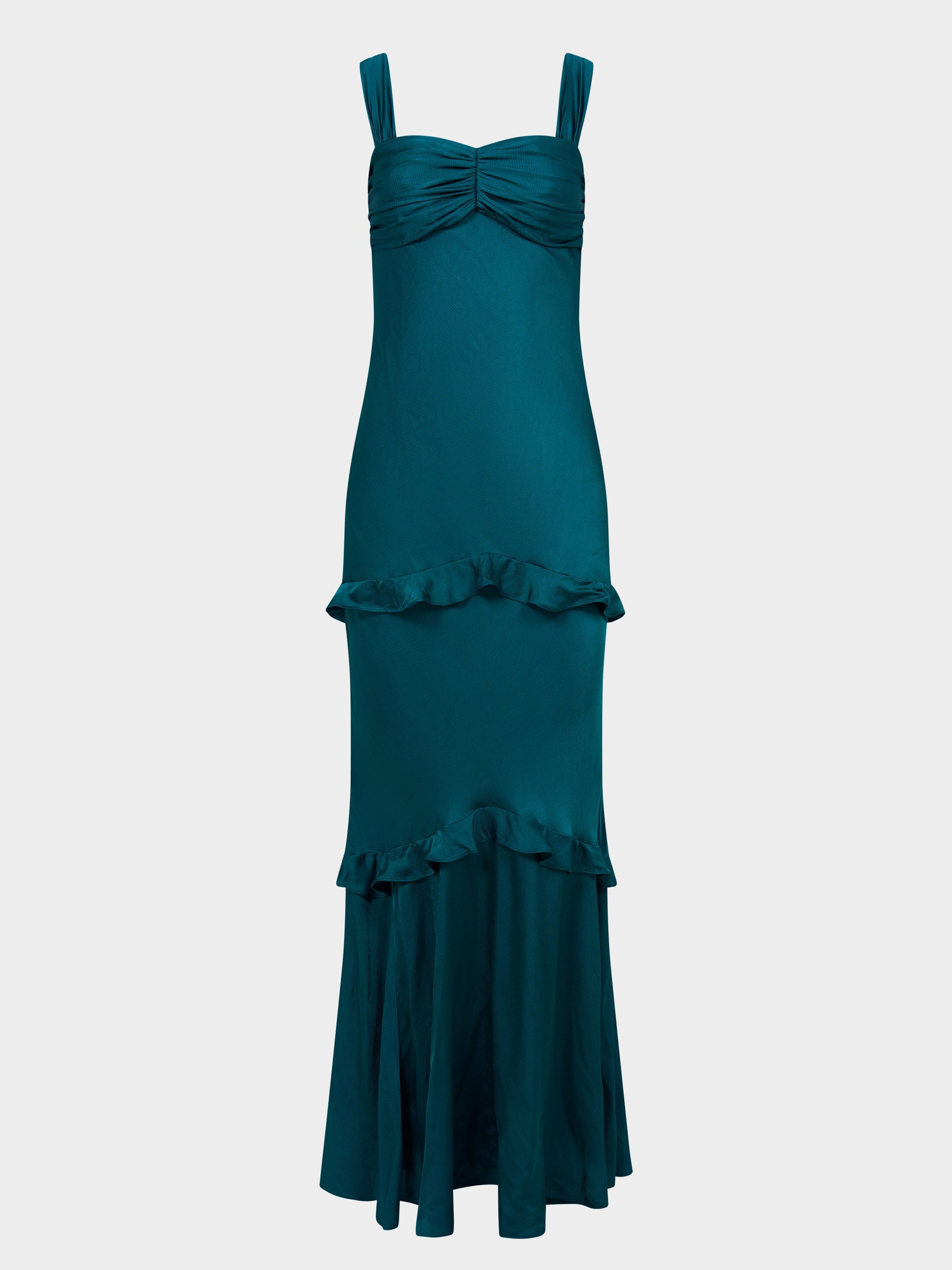 Selma Long Dress in Dark Teal