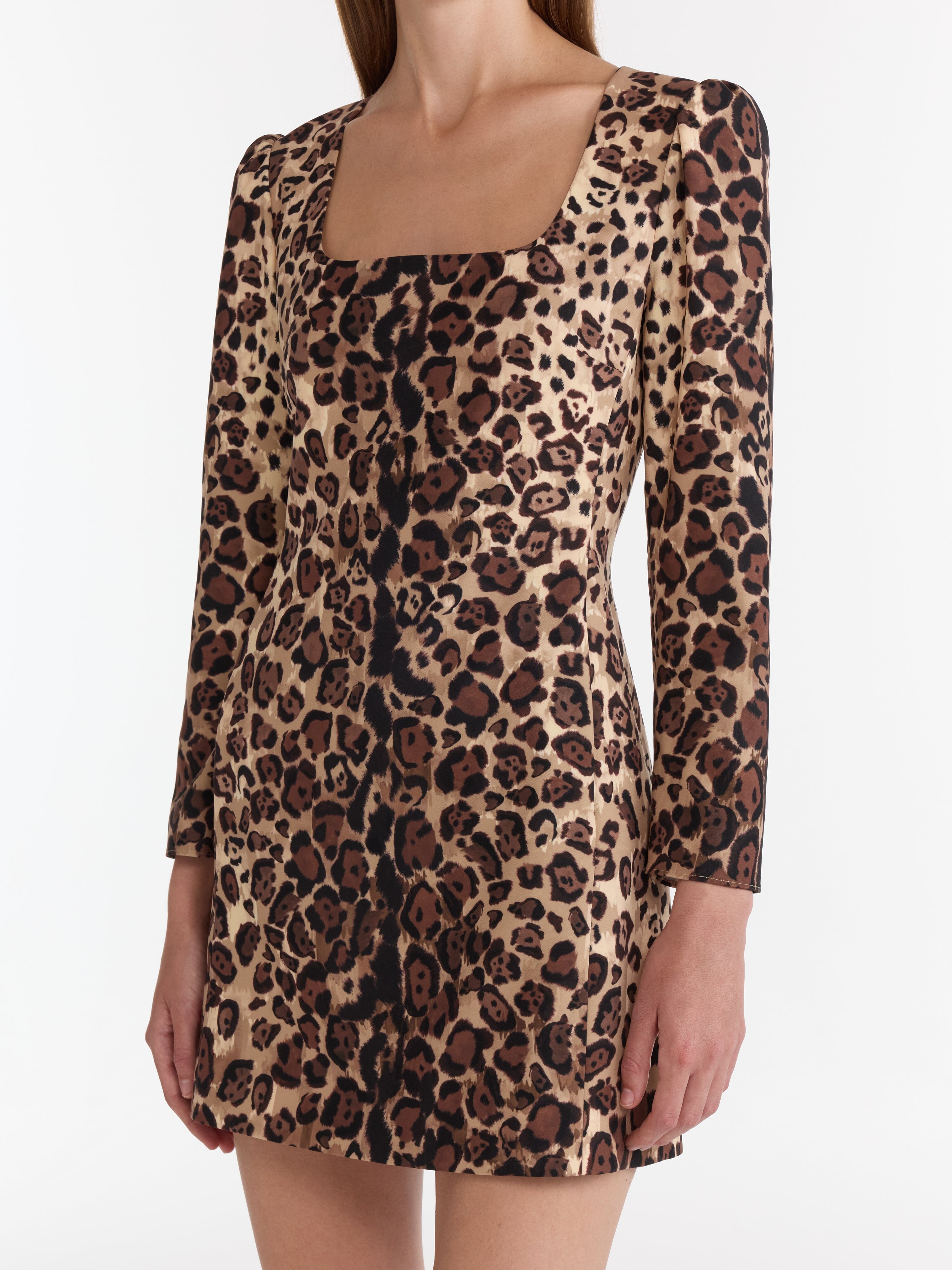 Shree Short Dress in Cheetah Gradient