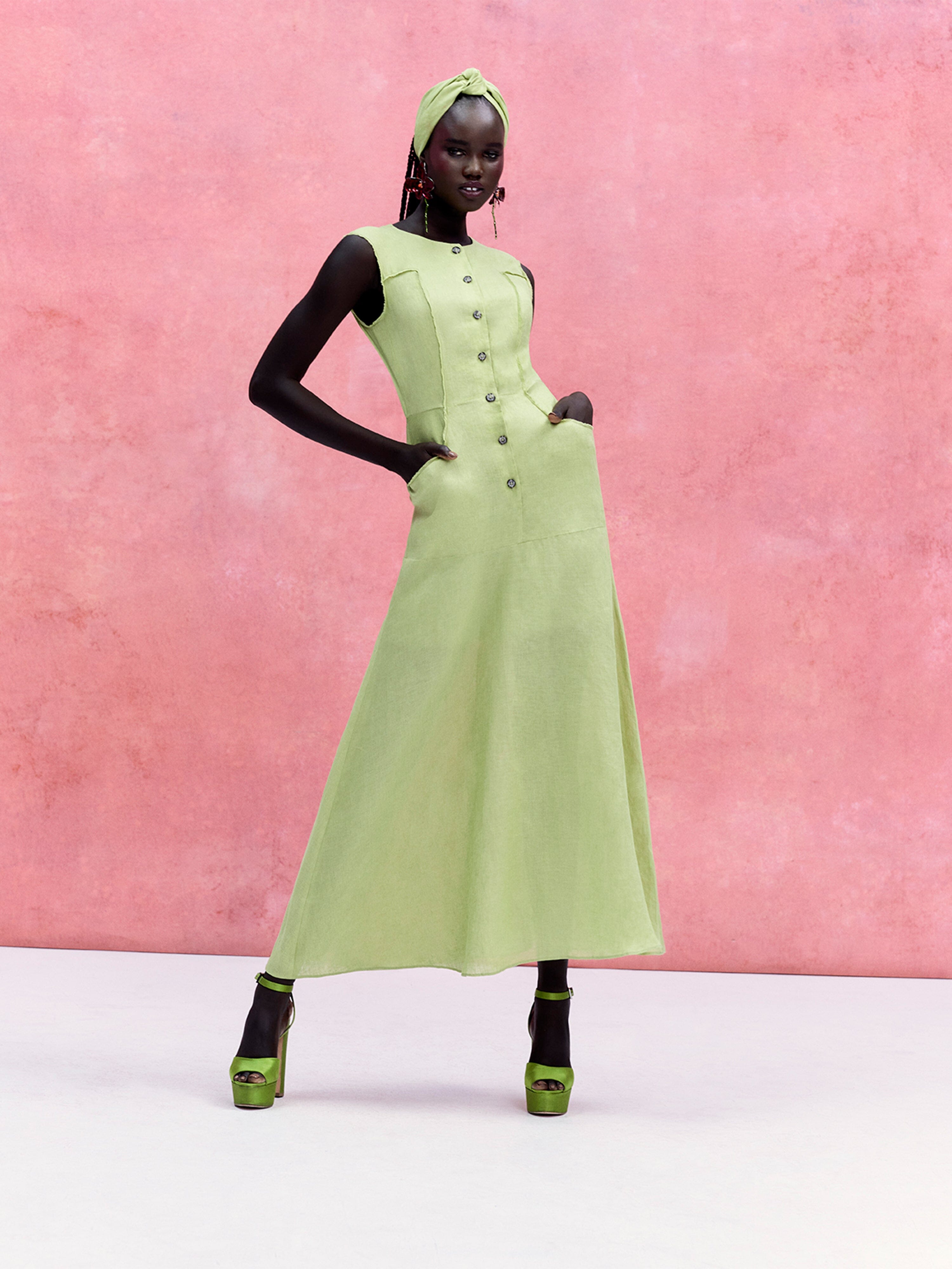 Sierra Dress in Kiwi SALONI Sierra Dress in Kiwi SALONI