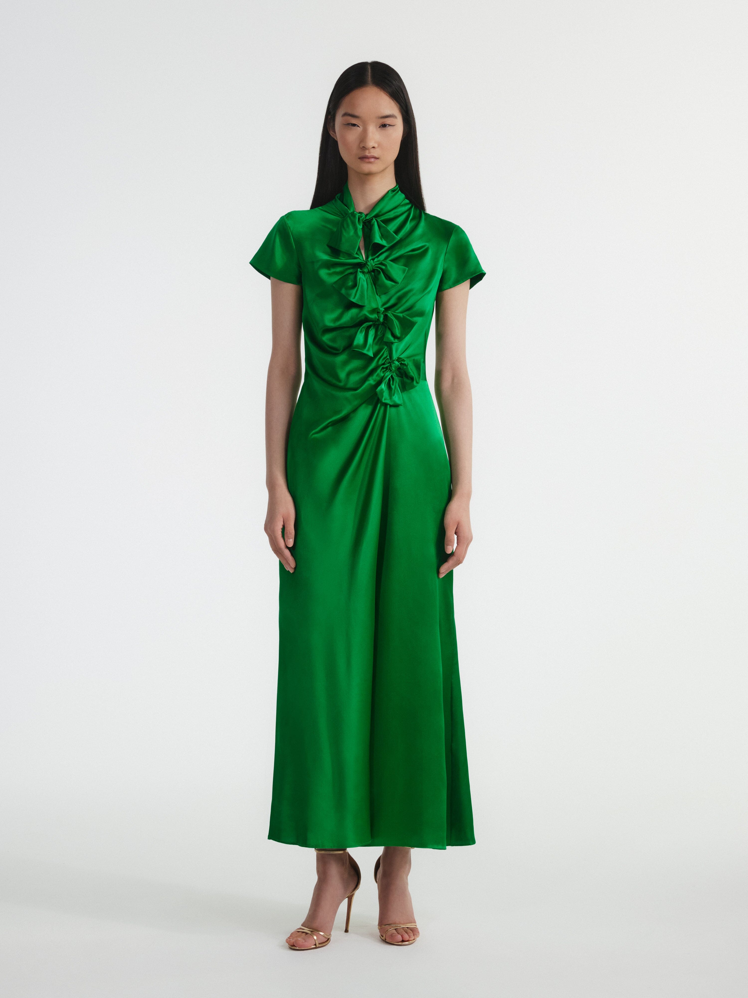 Kelly Dress in Emerald SALONI Kelly Dress in Emerald SALONI