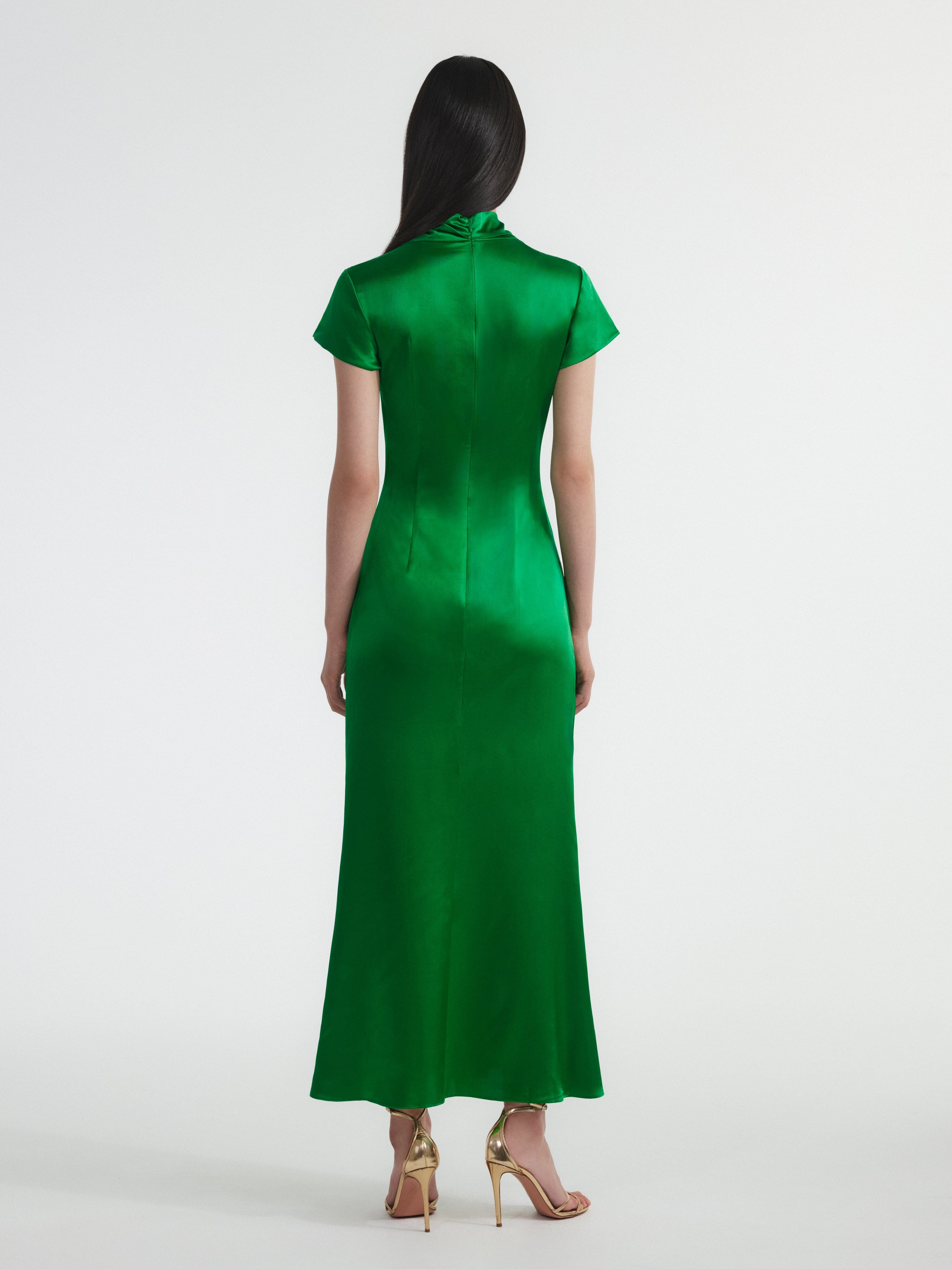 Kelly Dress in Emerald SALONI Kelly Dress in Emerald SALONI