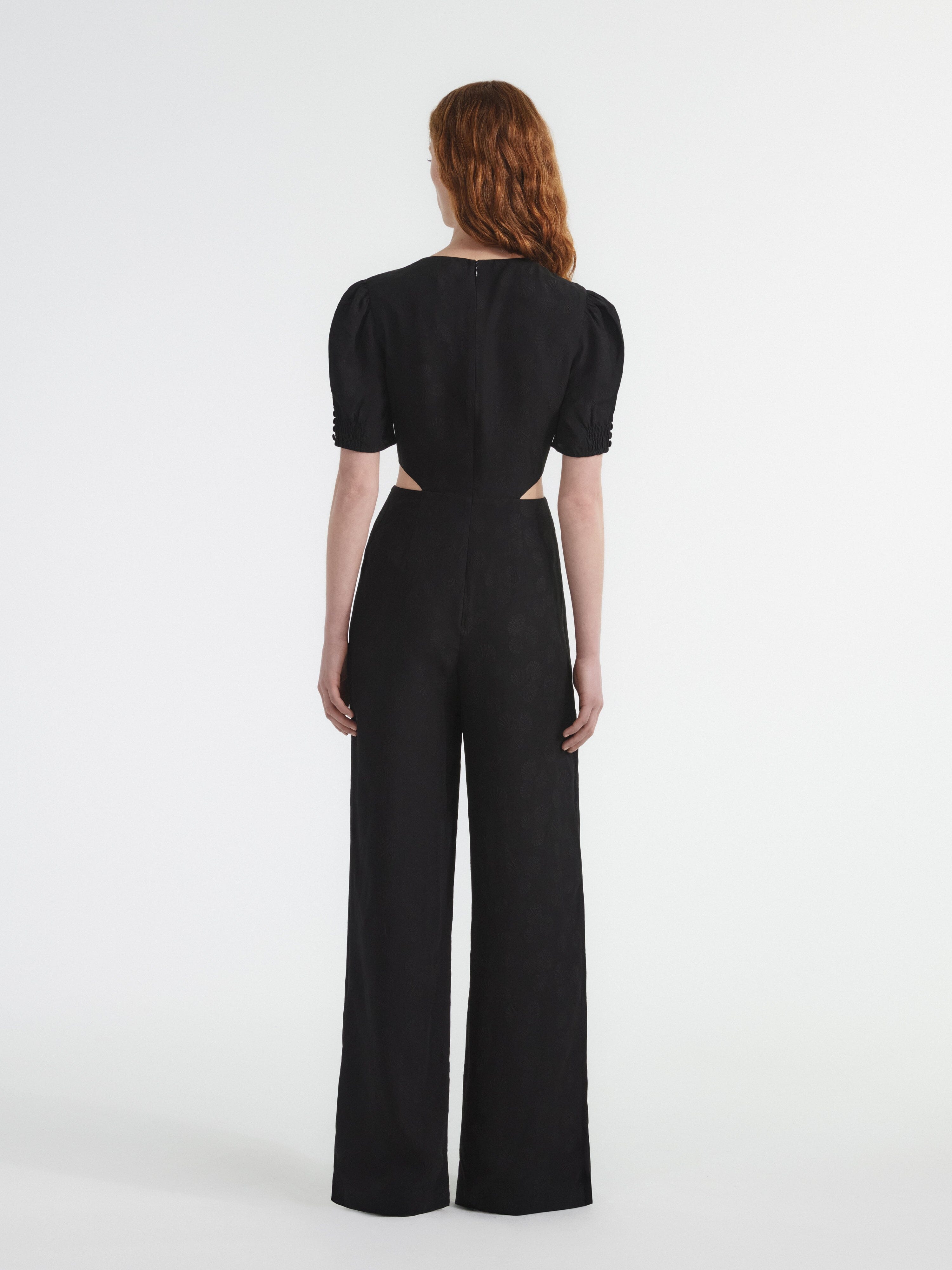 Lea Cutout Jumpsuit in Black