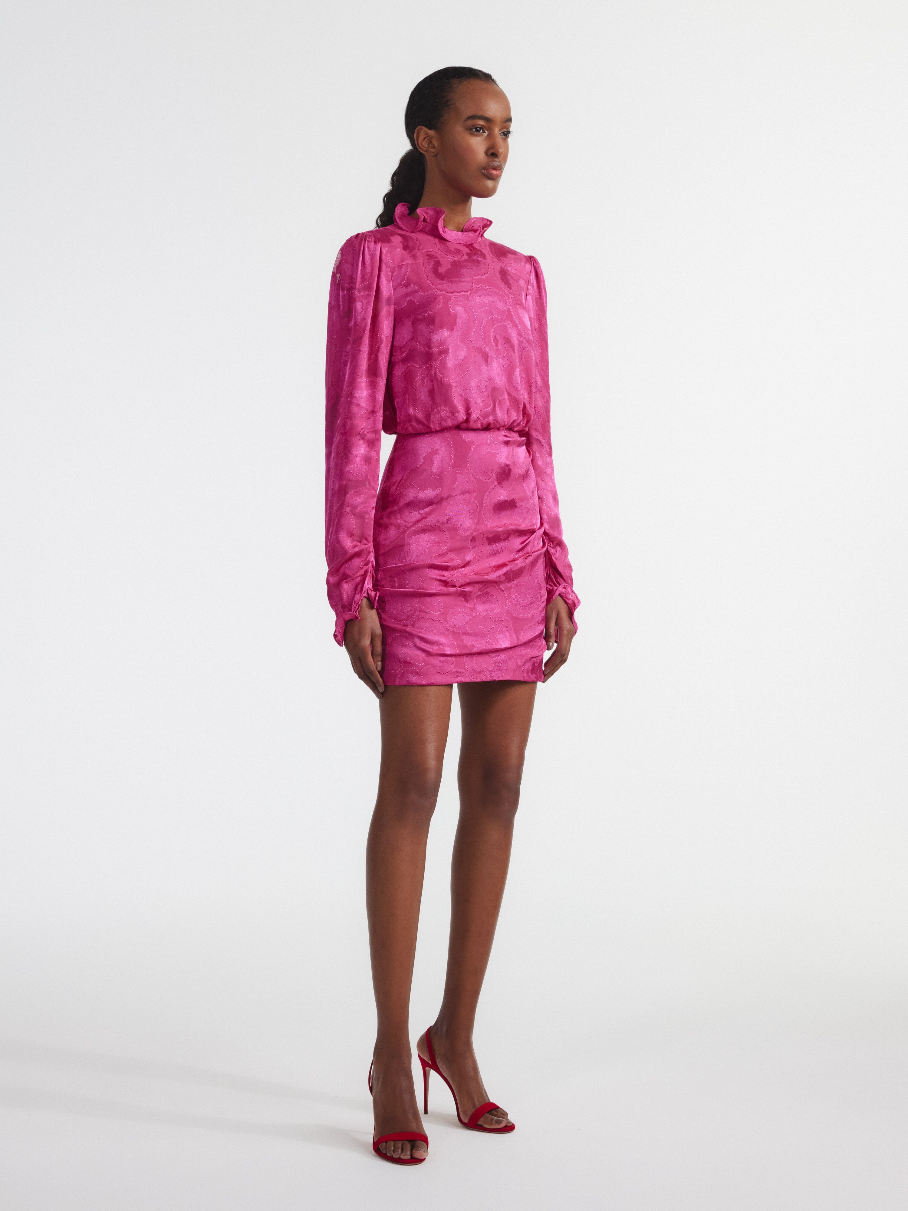 Rina B Dress in Pink Flambé