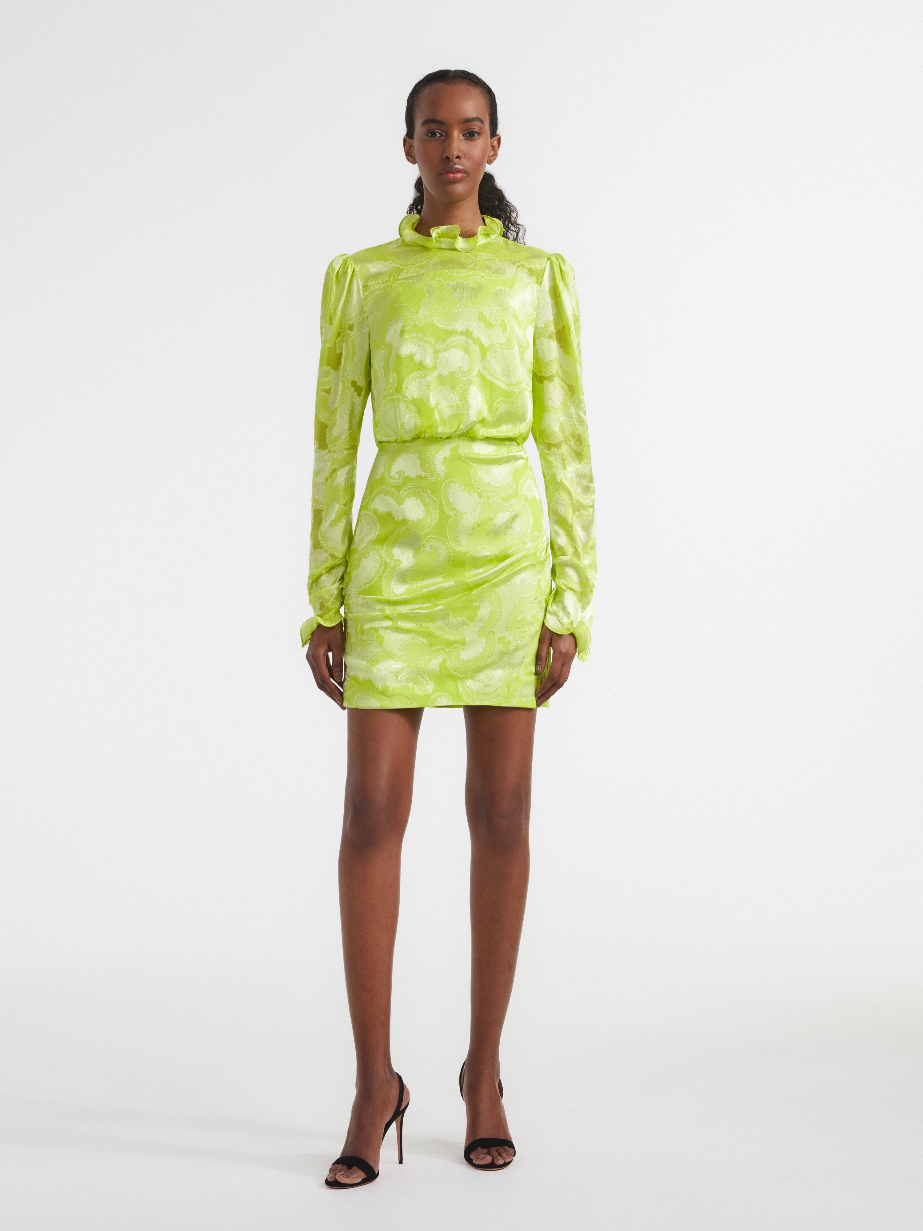 Rina B Dress in Lime