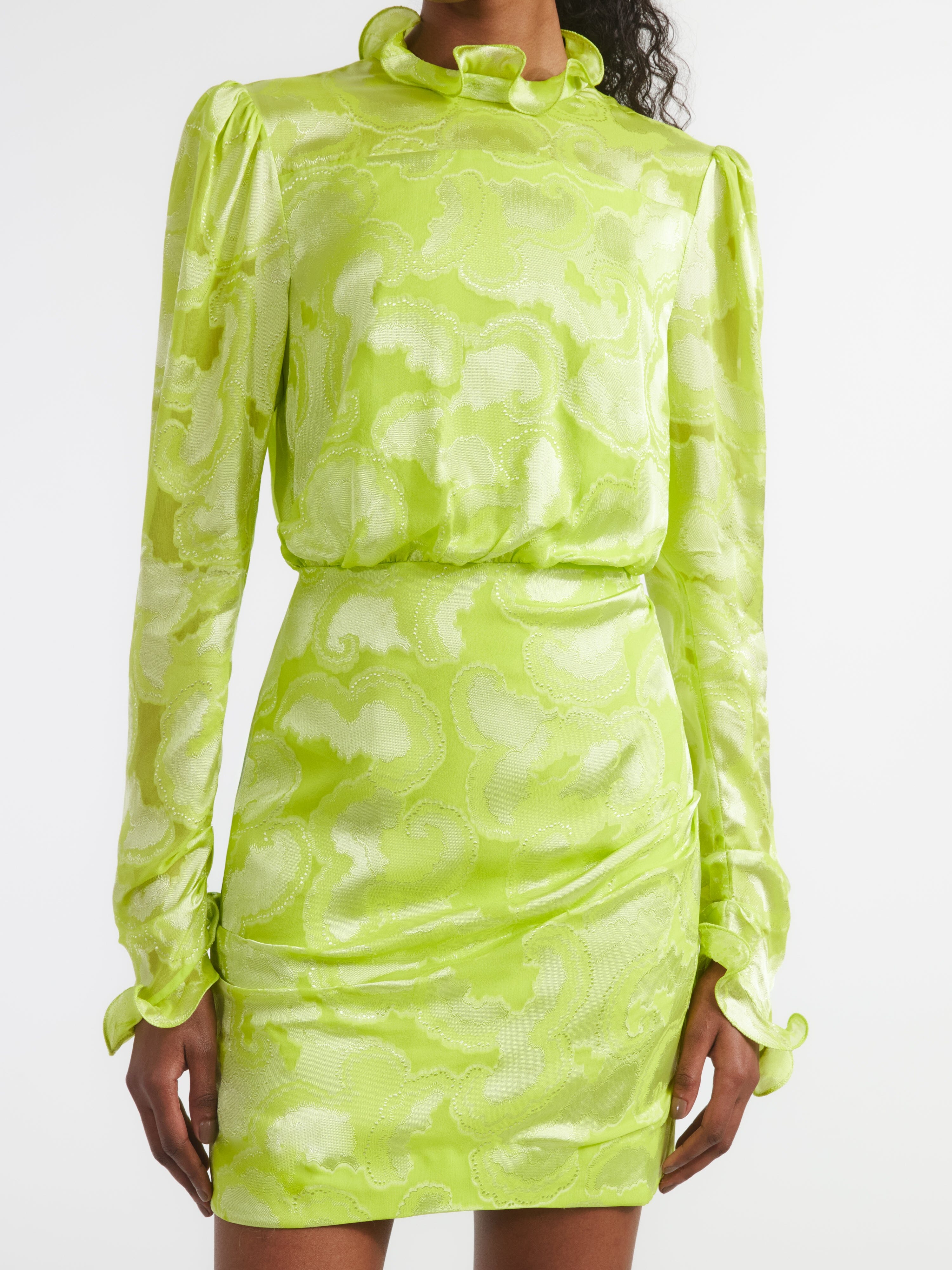 Rina B Dress in Lime