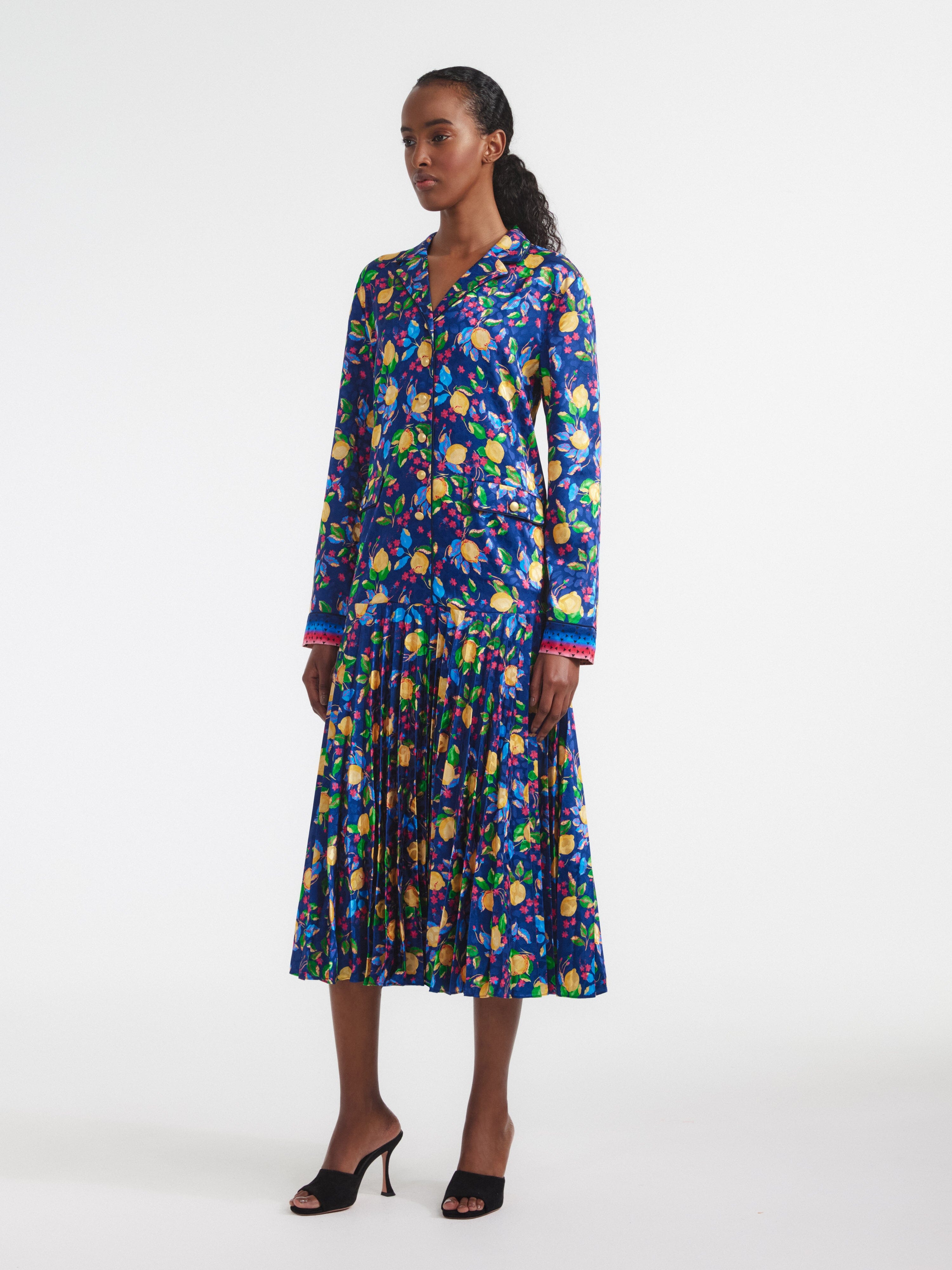 Sonia Dress in Limoncello Spectrum print