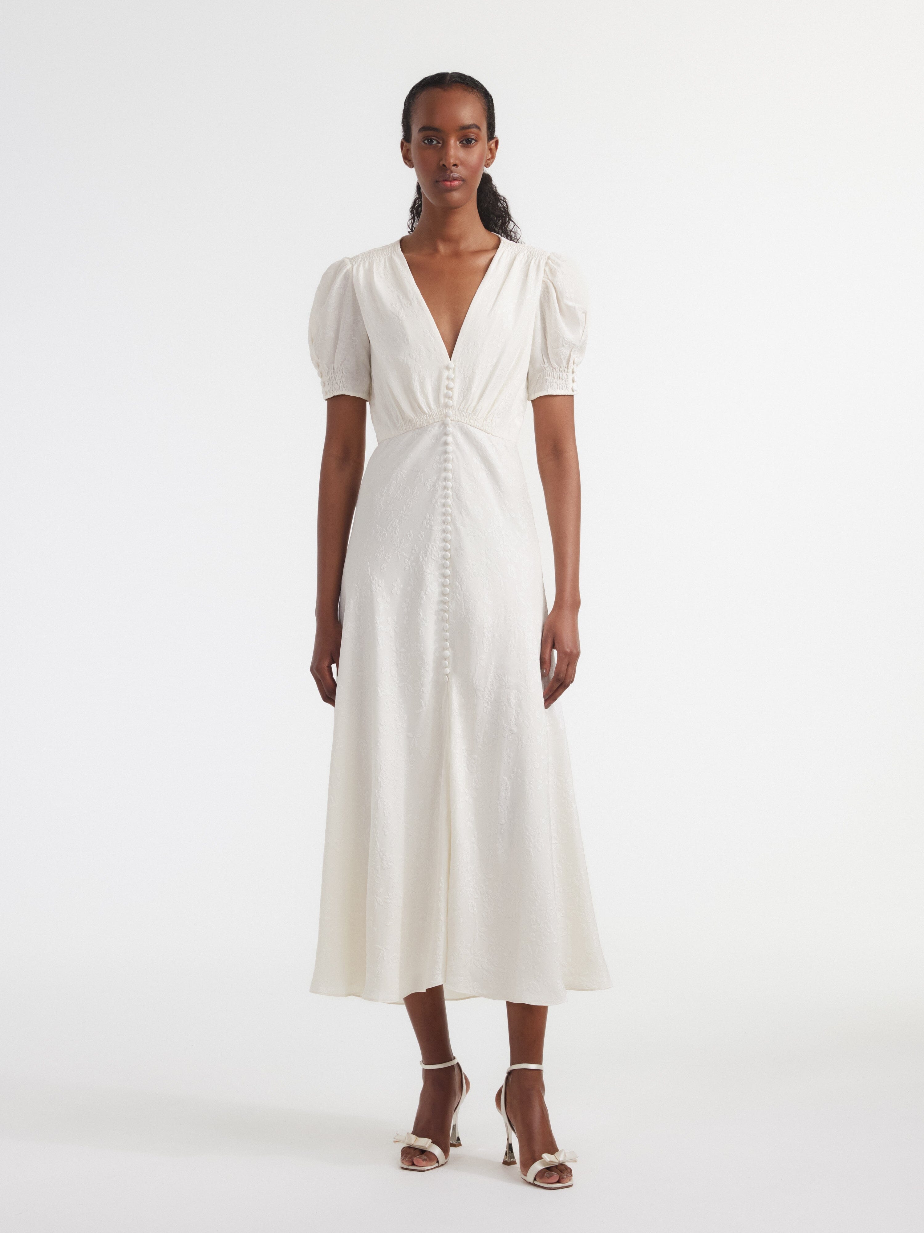 Venyx Lea Long Dress in Ivory