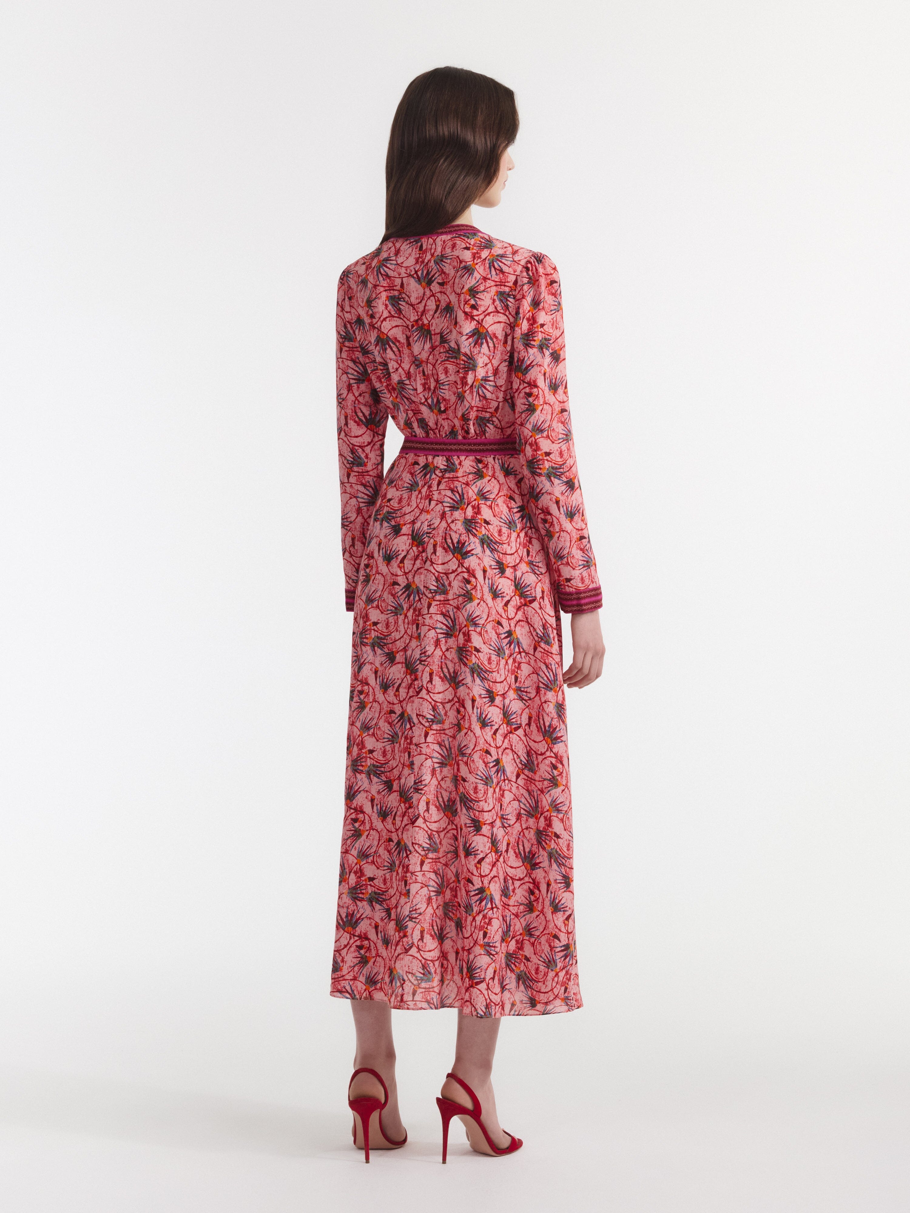 Lea Shirt Dress in Padma Hibiscus