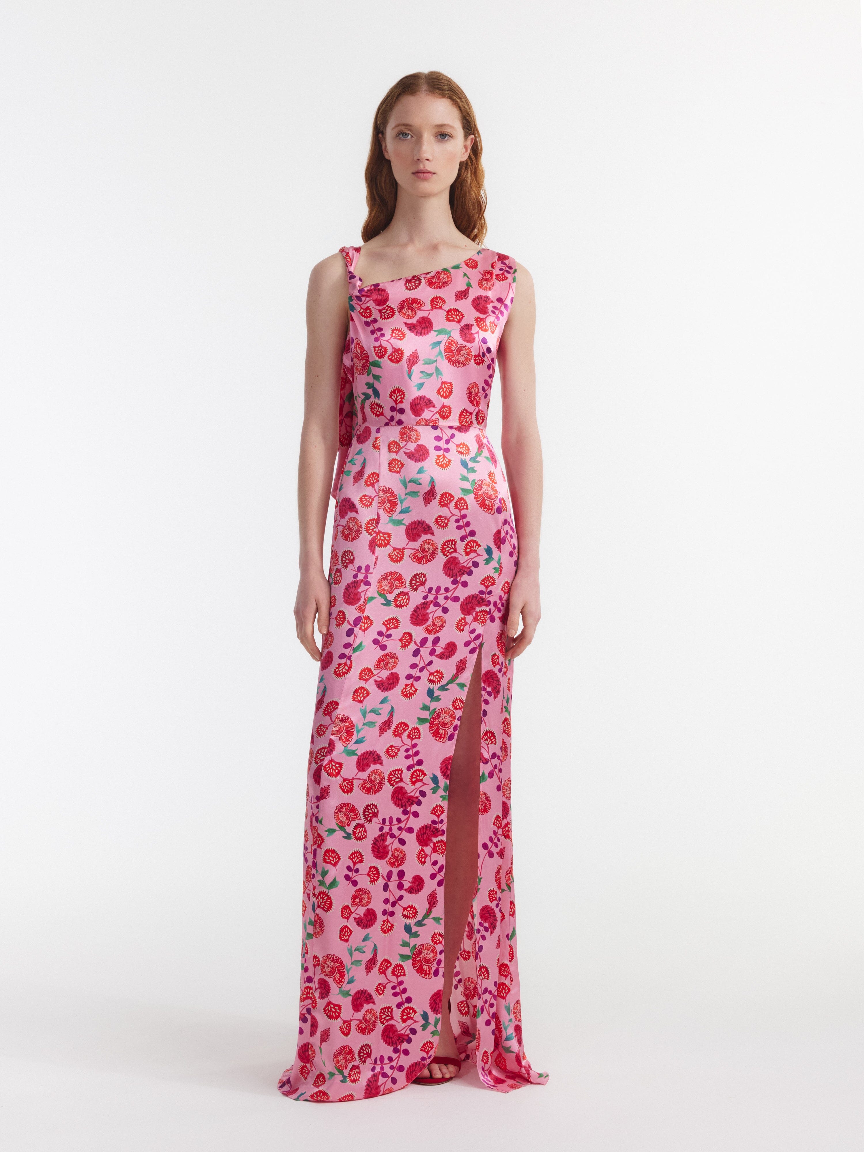 Leona Dress in Ammonite Rose