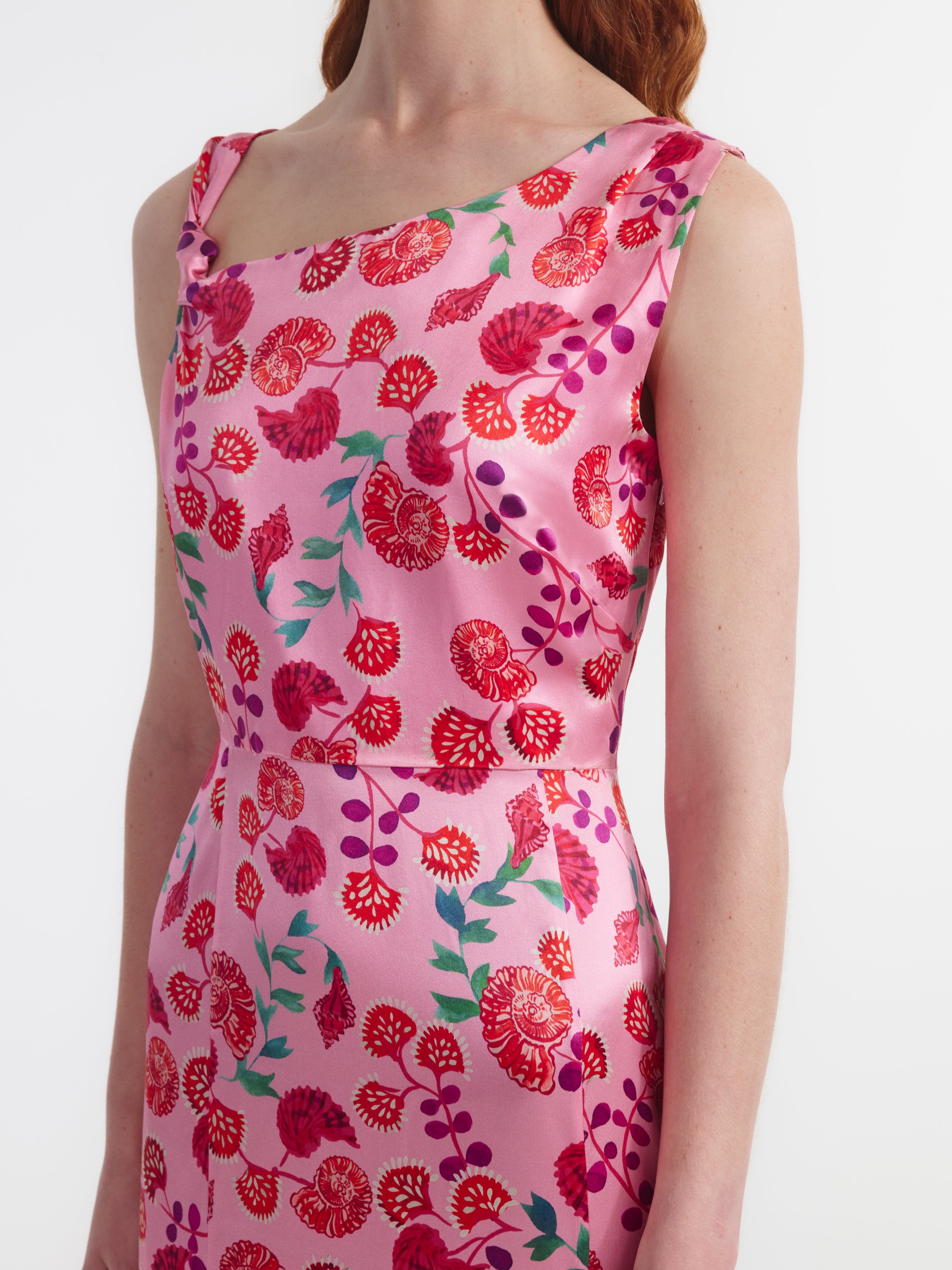 Leona Dress in Ammonite Rose