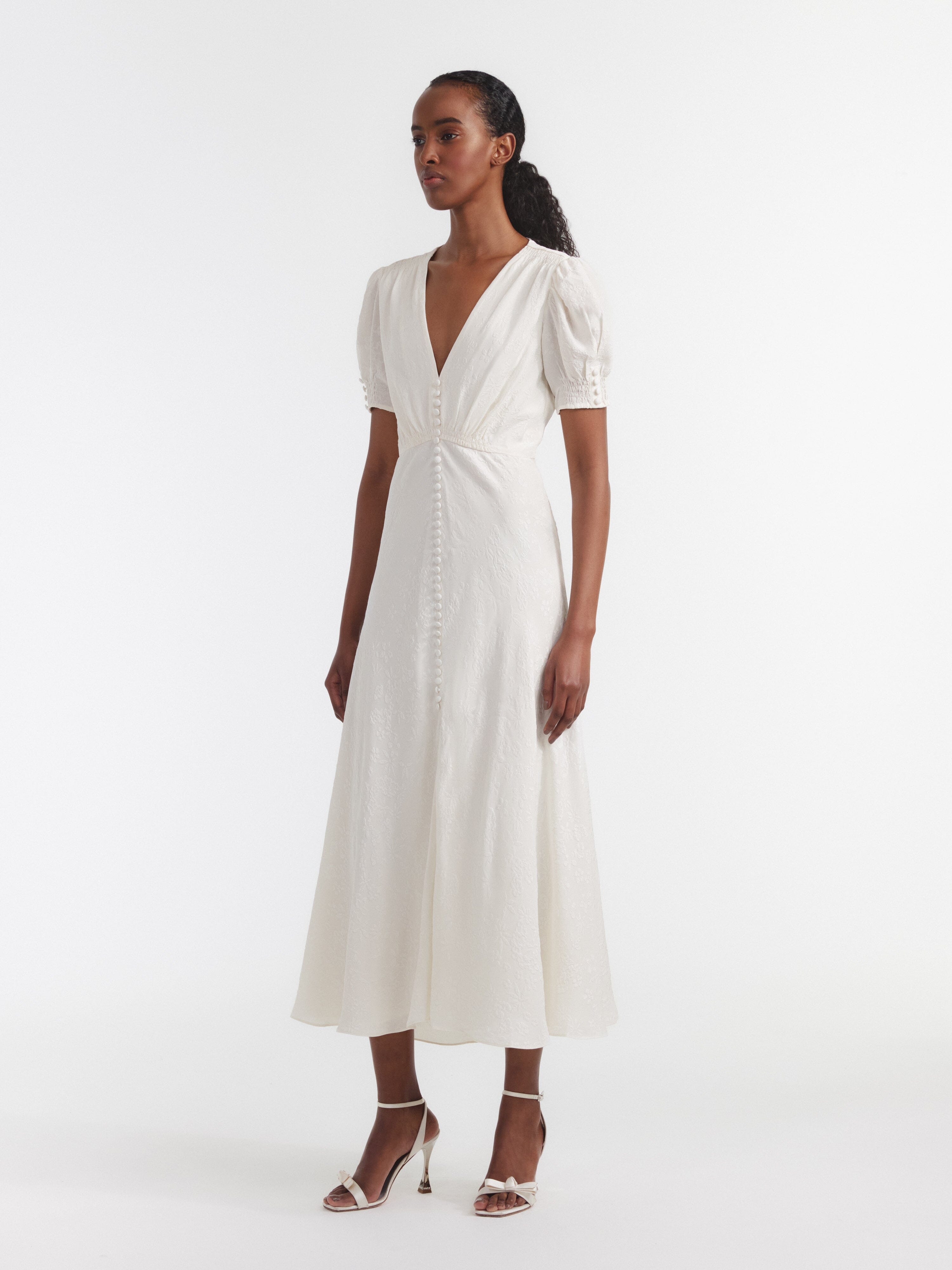 Venyx Lea Long Dress in Ivory