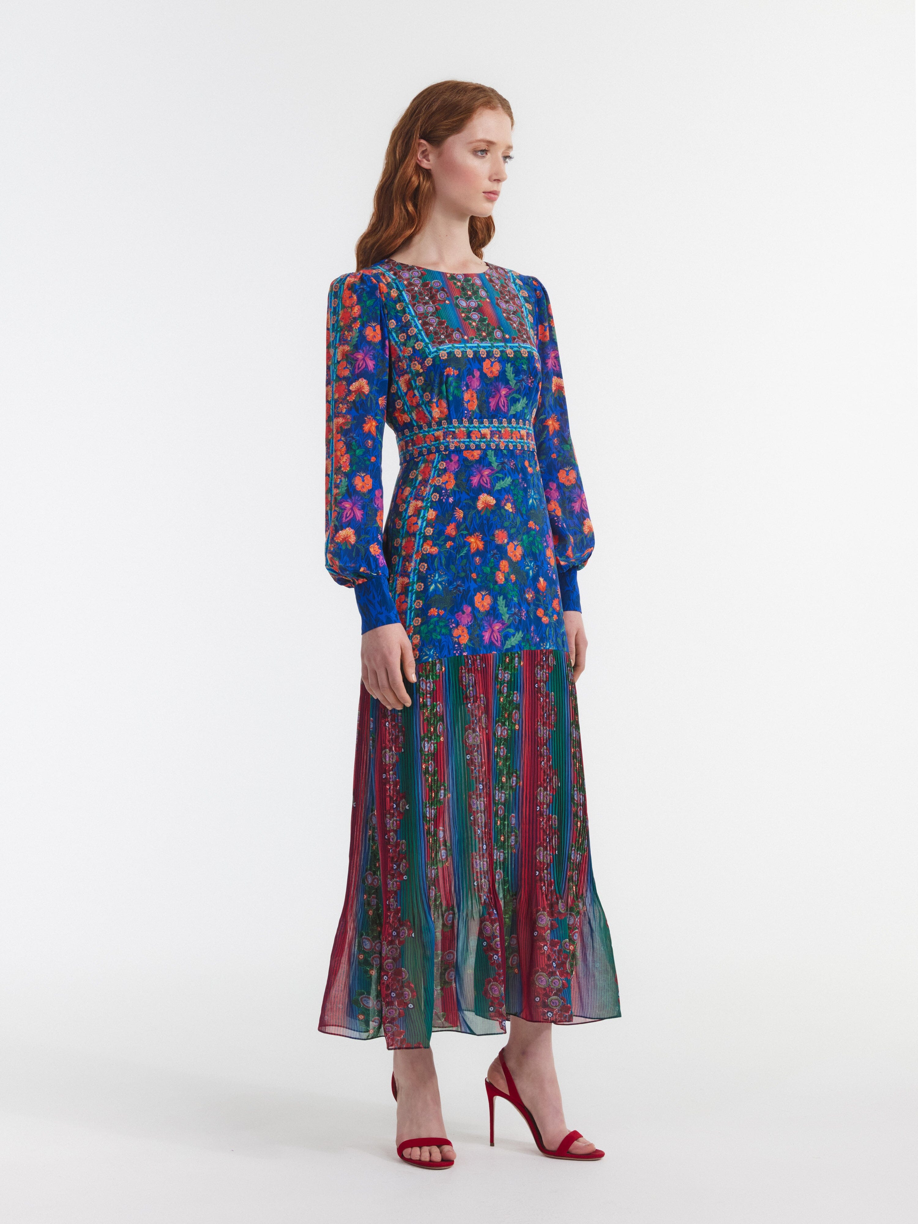 Vera Dress in Akina Border