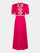 Tabitha Dress in Bright Azalea Ornate