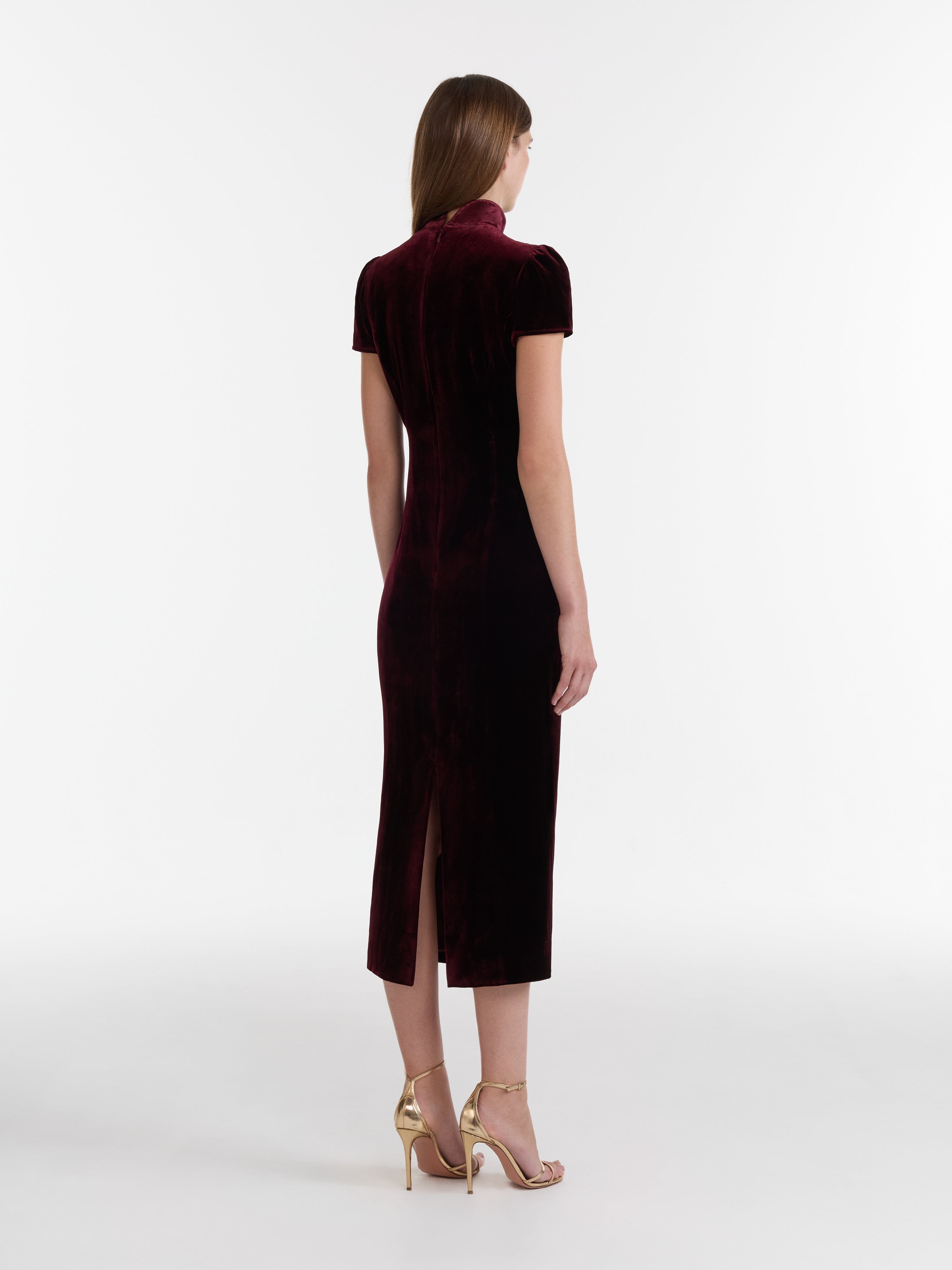 Taro C Dress in Burgundy