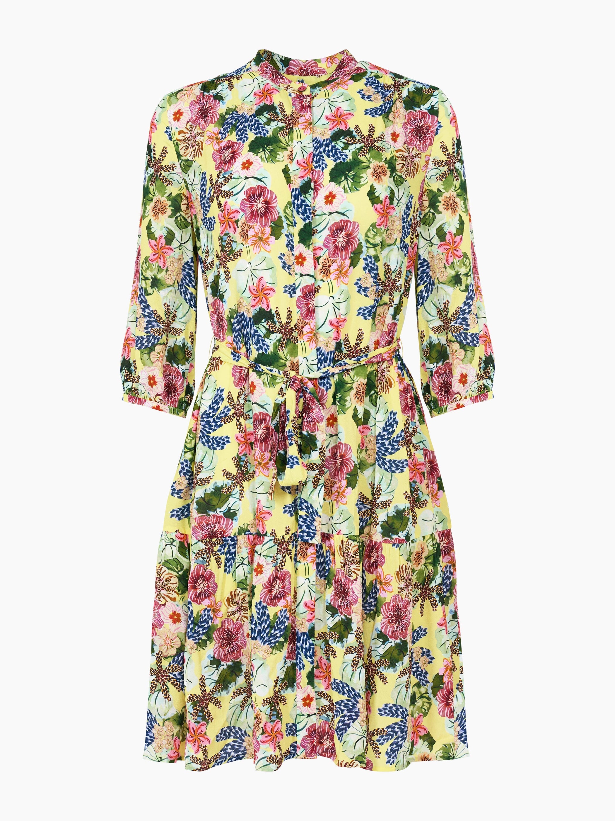 Tyra Dress in Plumeria Lemon