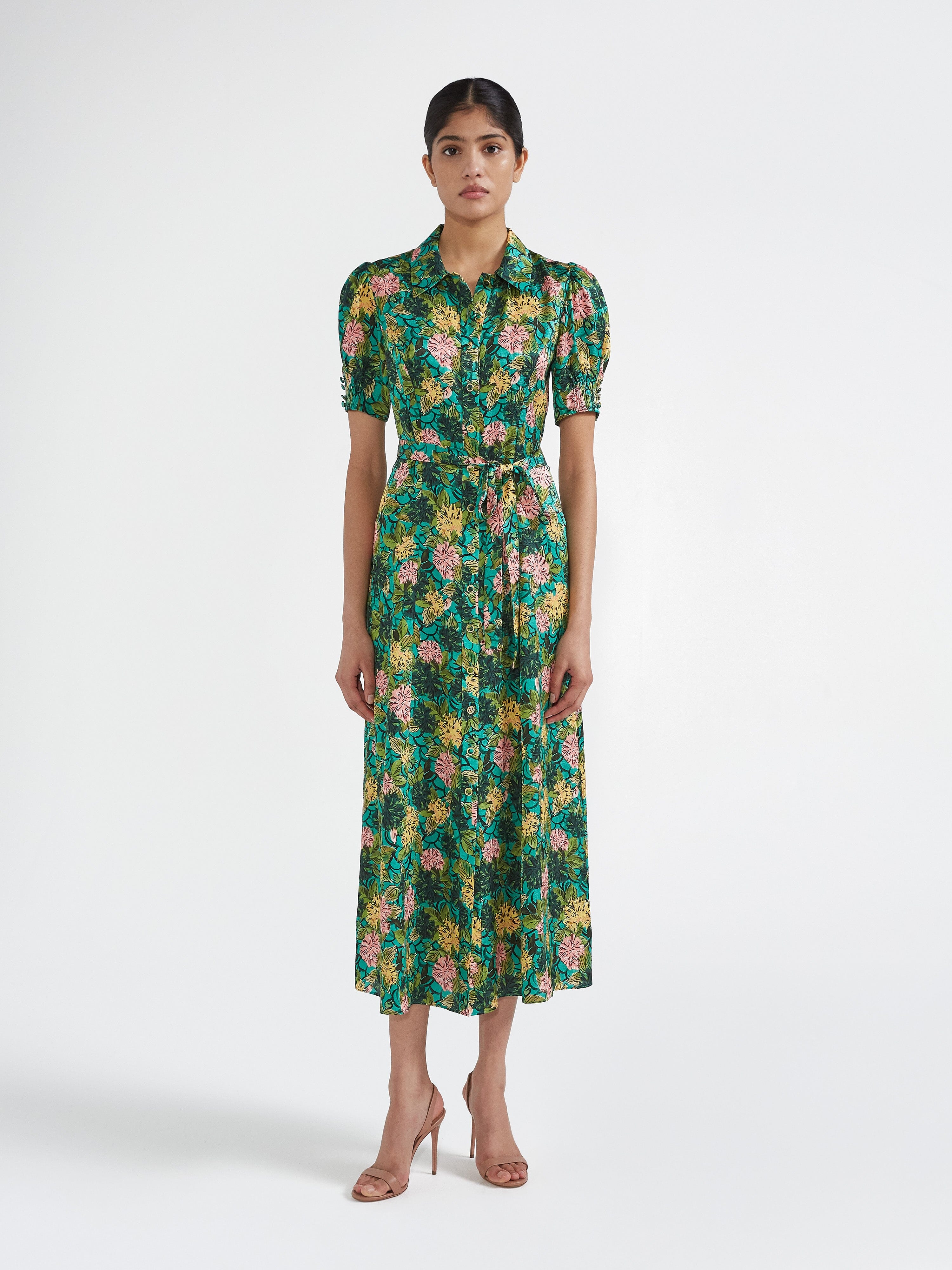 Saloni | Vanessa D Dress in Lantana River Saloni | Vanessa D Dress in Lantana River