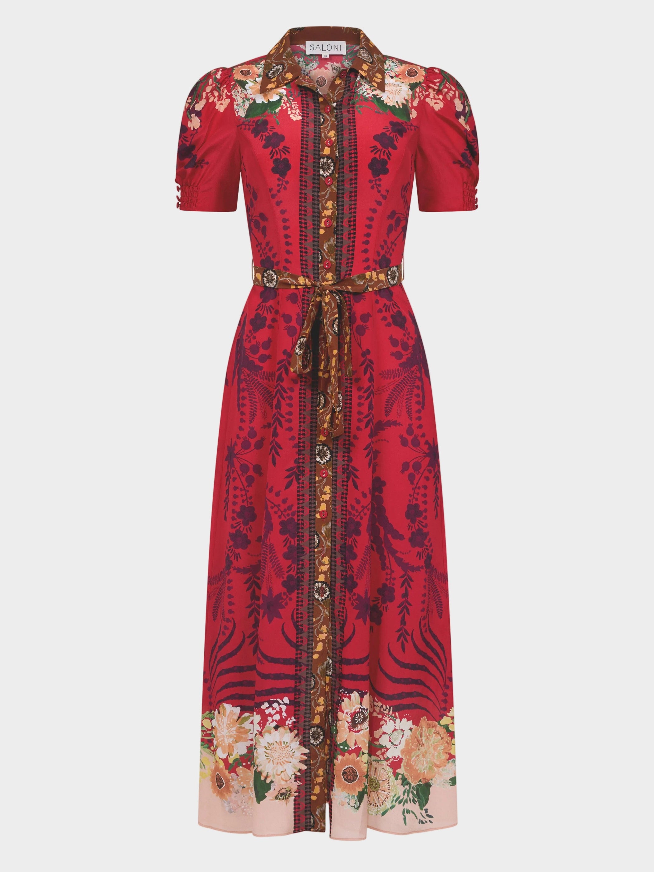 Vanessa D Dress in Aster Border