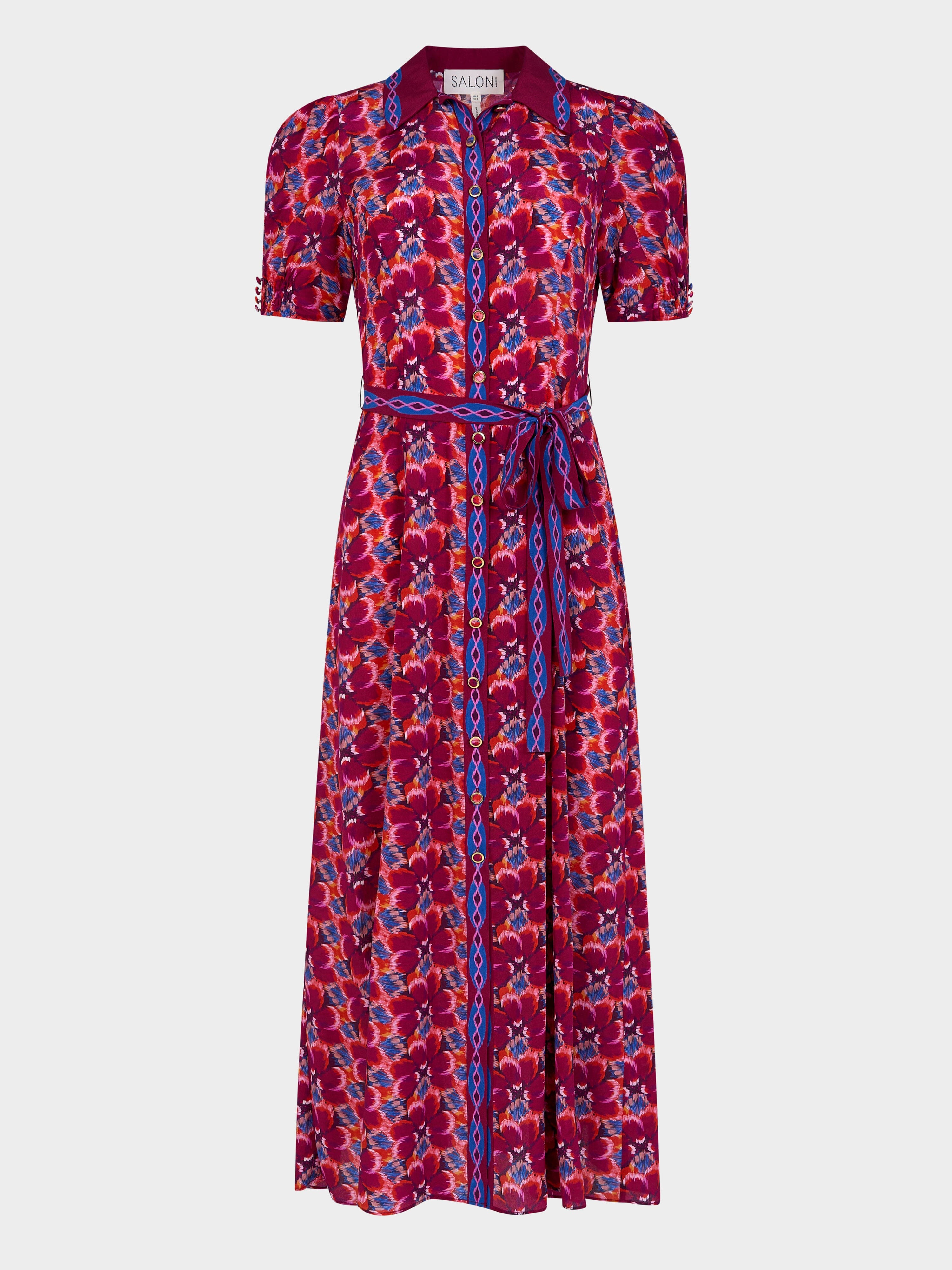 Vanessa D Dress in Quail Magenta